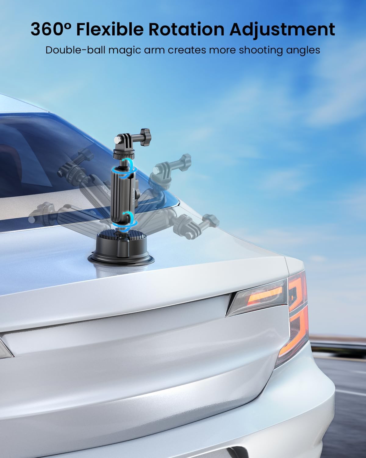 Suction Cup Mount for Car Camera Mounts for Go Pro Car Mount Windshield Mount Phone Holder for Insta 360 Accessories