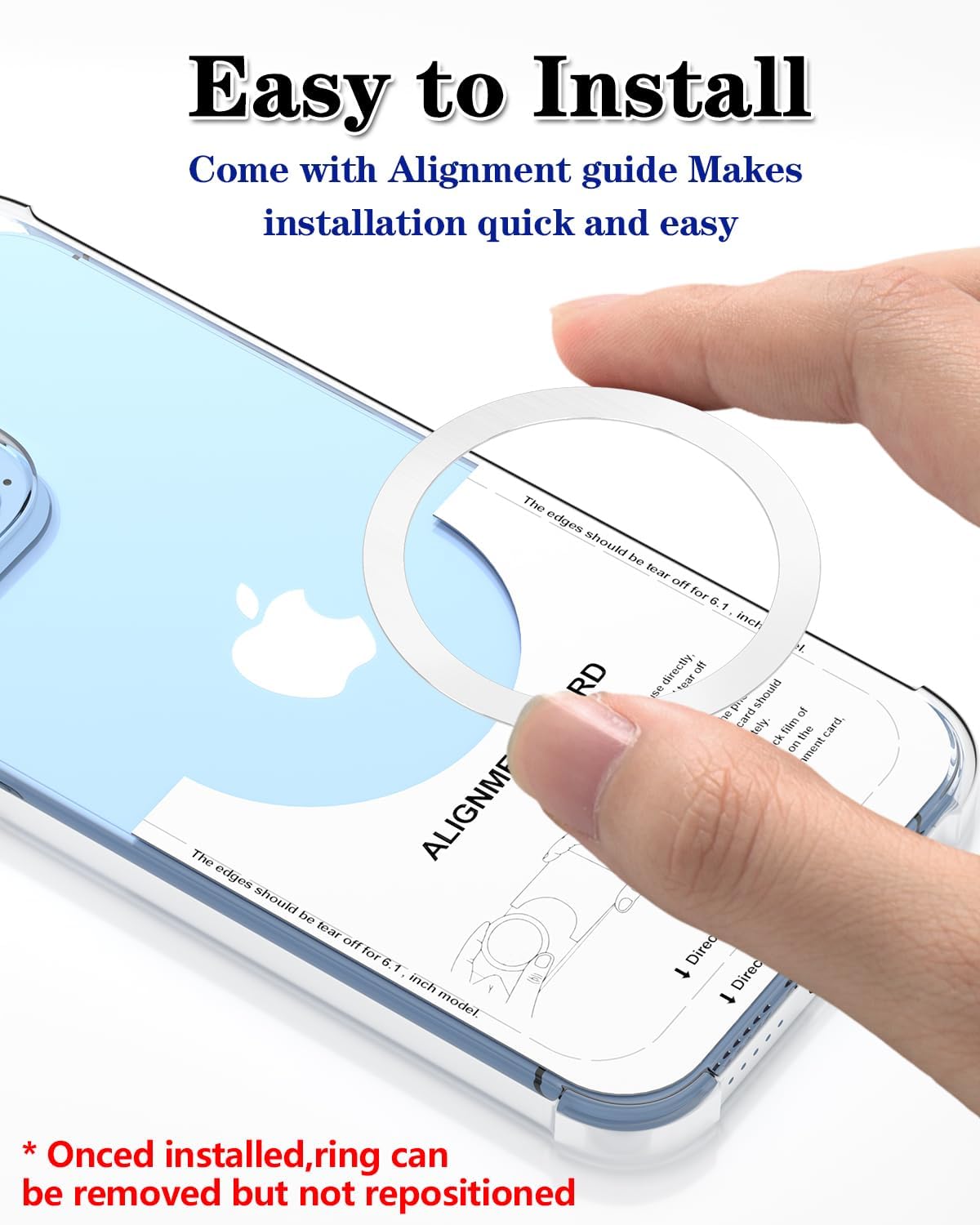 Metal Rings 6PCS,Ultra-Thin(0.4mm) for MagSafe Sticker,Magnetic Adapter,Phone Cases & Wireless Charger,Compatible with iPhone 16/15/14/13/12,Galaxy S24/S23/S22/Kindle,for Mag Safe Accessories