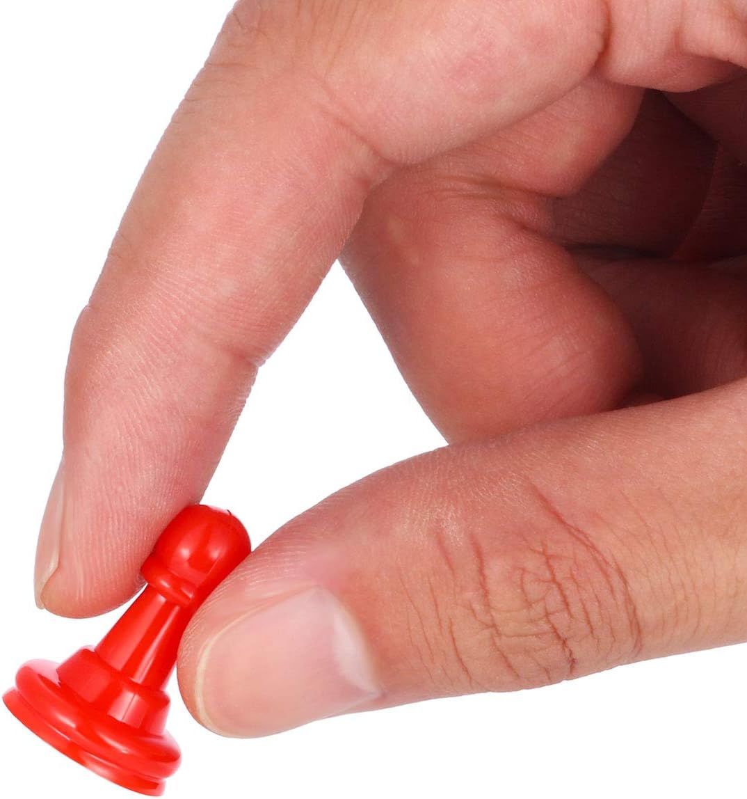 Gejoy 128 Pcs Board Game Pieces Multicolor Plastic Pawns Game Pieces for Board Games Chess,1 Inch Game Pawns, Tabletop Markers, Arts and Crafts