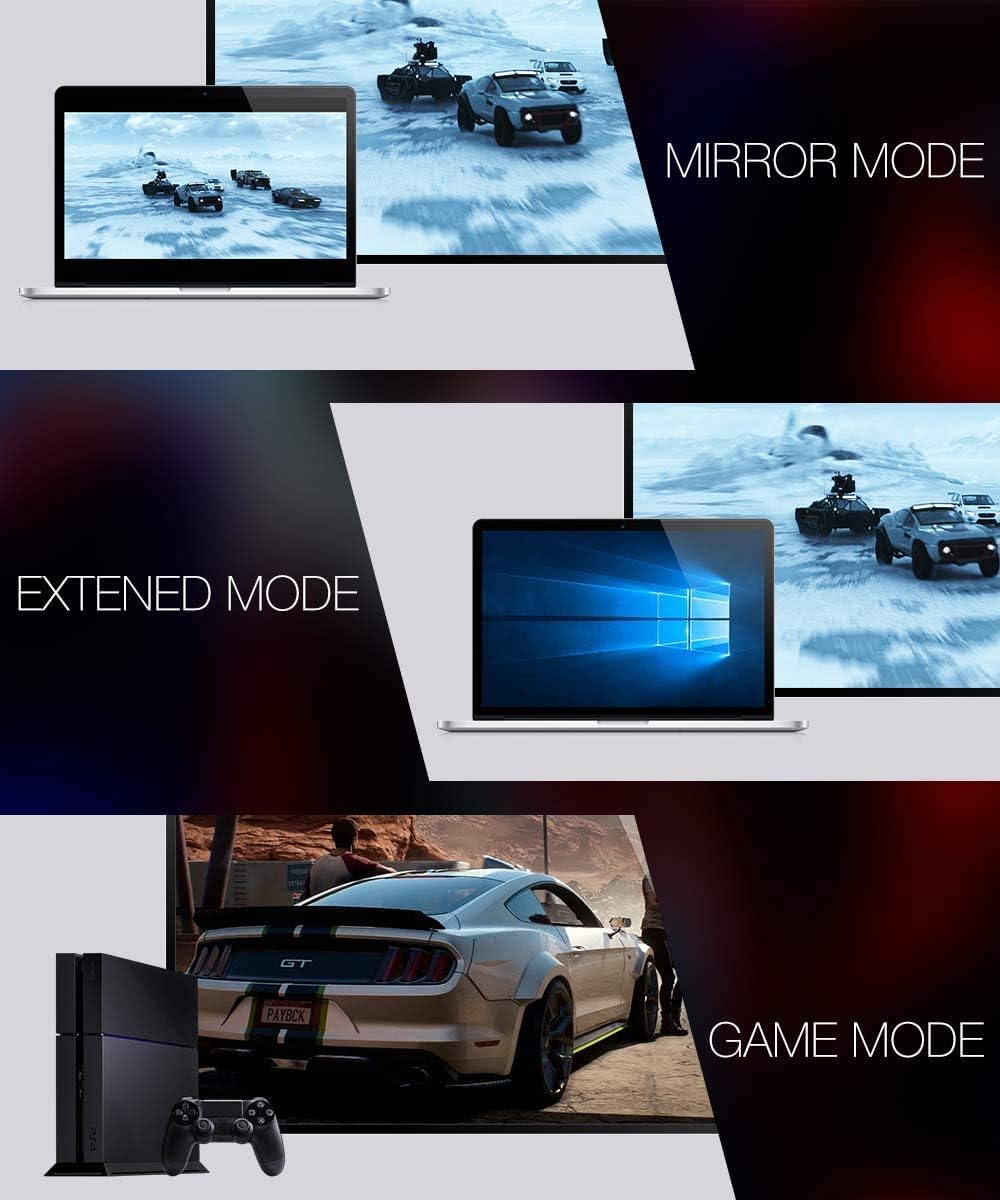 JSAUX 8K HDMI Cable 2 Pack 10ft, 48Gbps High Speed HDMI 2.1 Braided HDMI Cord, 4K 120Hz 144Hz, 8K 60Hz, Dynamic HDR, DTS:X, 2K, 1080P, 3D, eARC Compatible for Laptop UHD TV Gaming Monitor PS5 -Black