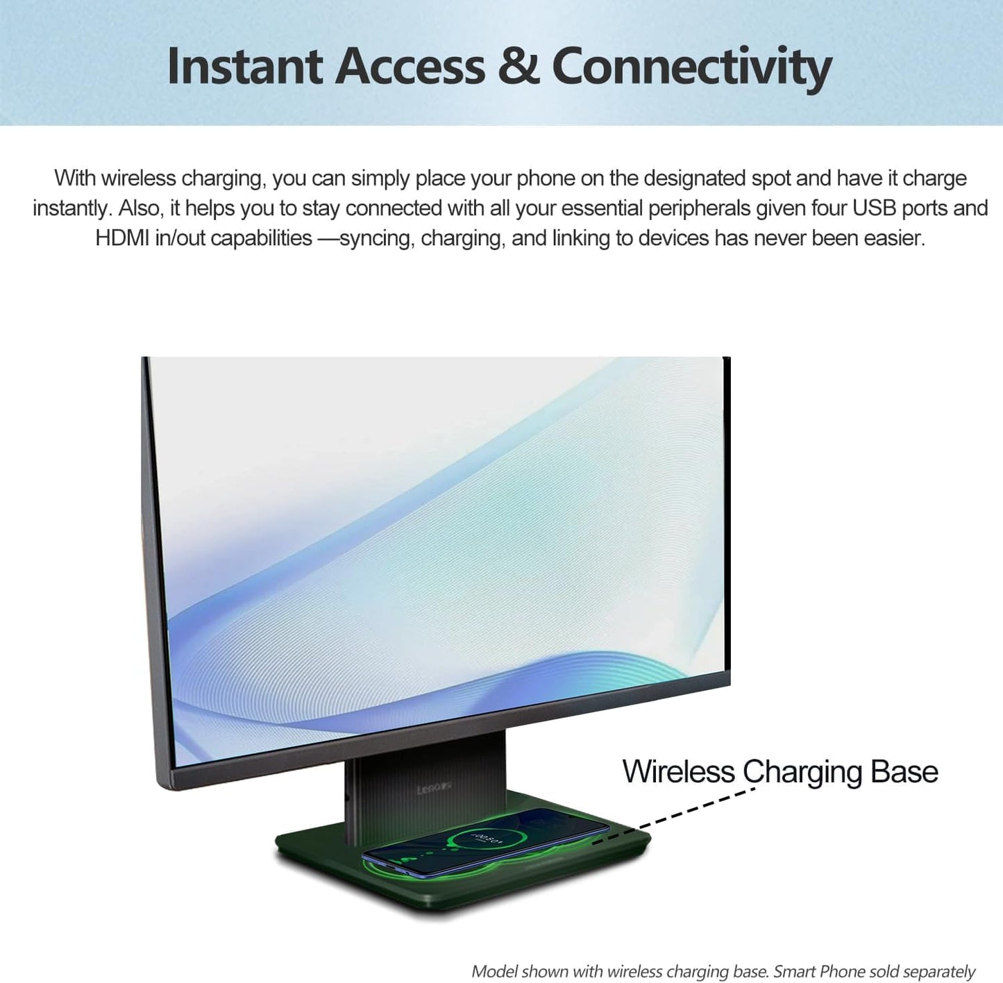 Lenovo 2024 IdeaCentre I Business All-in-One, 27" FHD Touchscreen 100Hz, Intel Core i5-13420H, 32GB DDR5 RAM, 2TB SSD, Wireless Charging Base, Wireless KB & Mouse, Wi-Fi 6, Windows 11 Pro, Grey