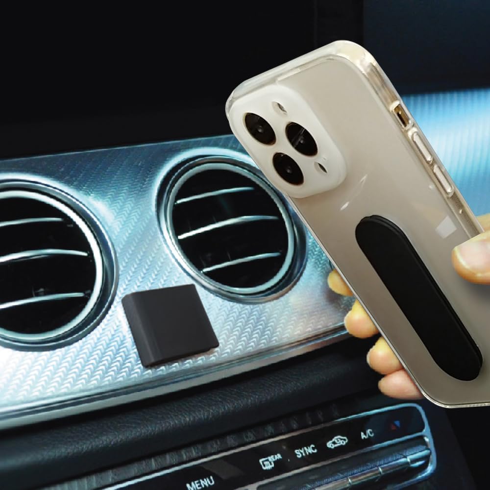 Momostick Flatstick, Cell Phone Finger Grip Strap Holder for Hand, Cell Phone Stand, New Slim Finger Loop Selfie Grip Compatible with Most Smartphones