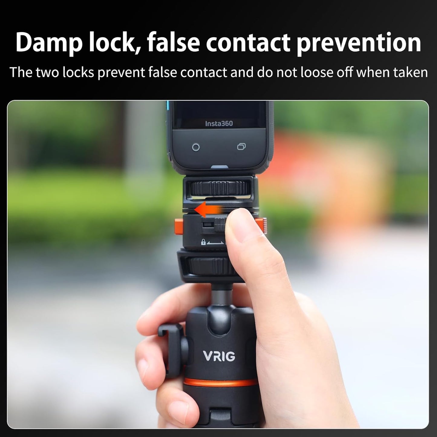 VRIG Magnetic Quick Release Mount Adapter with 1/4" Screw Thread for DJI Osmo Action Pocket3,Insta360 X5/X4/X3,1/4" Screw Hole for Tripod, Monopod