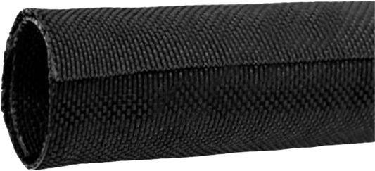 Black Braided Cable Management Sleeves Wire Loom Tubing Cord Protector Self-Wrapping (3/4"-12Feet)