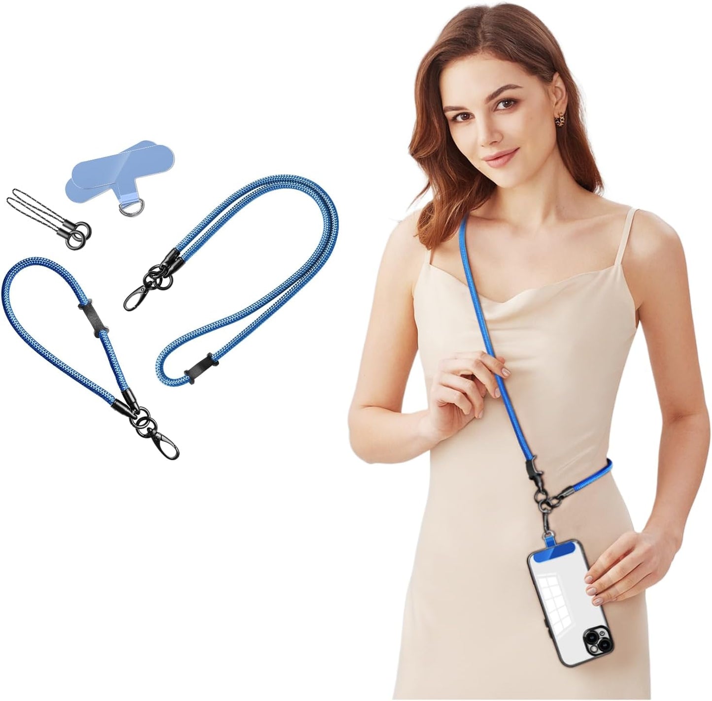 Cell Phone Lanyard Holder Anti Theft Crossbody Phone Wrist & Neck Strap, Compatible with Most iPhone tether Case