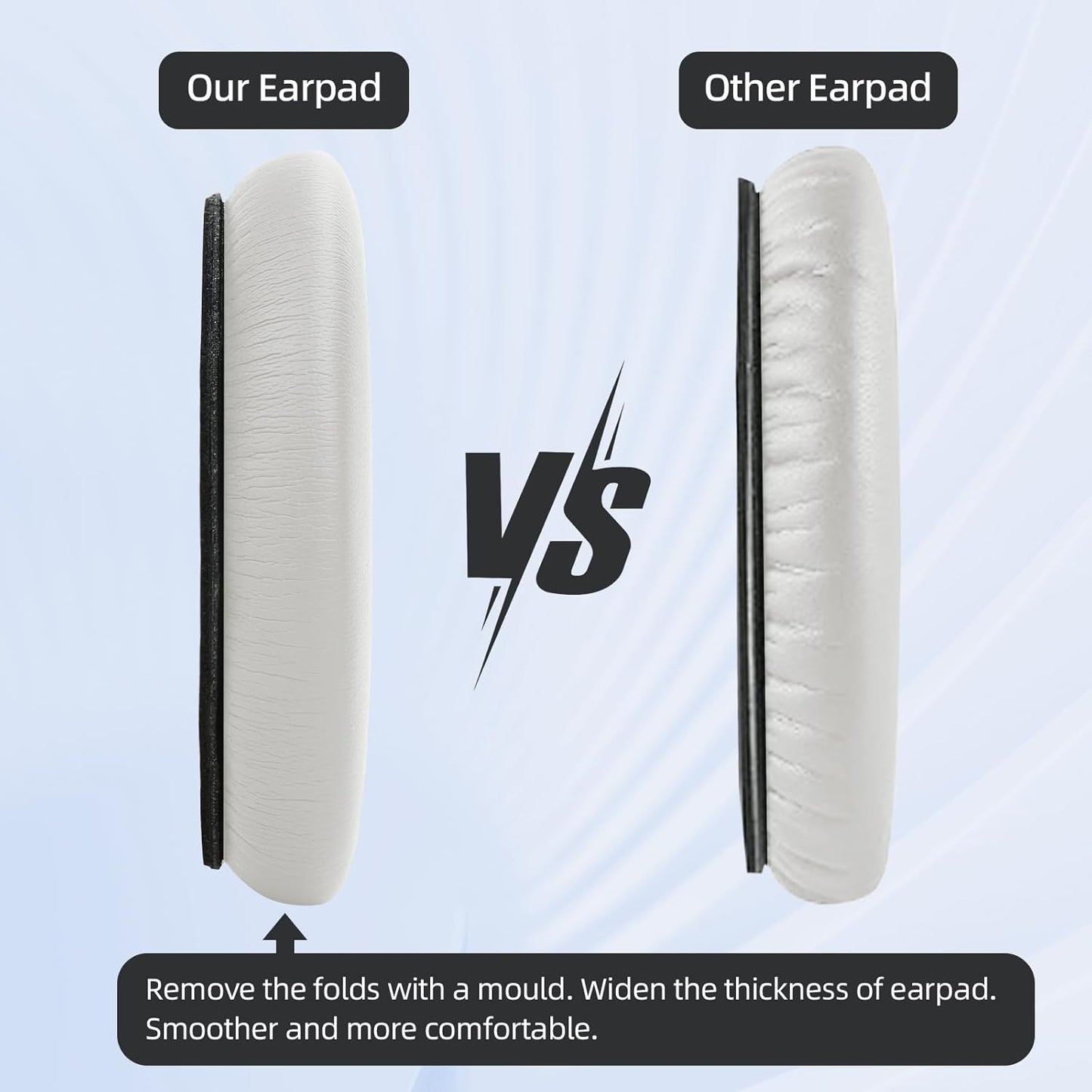 Replacement Earpads and Headband Pad Compatible with Bose QC35 QC45 Waterproof and Sweat-Resistant (Beige)