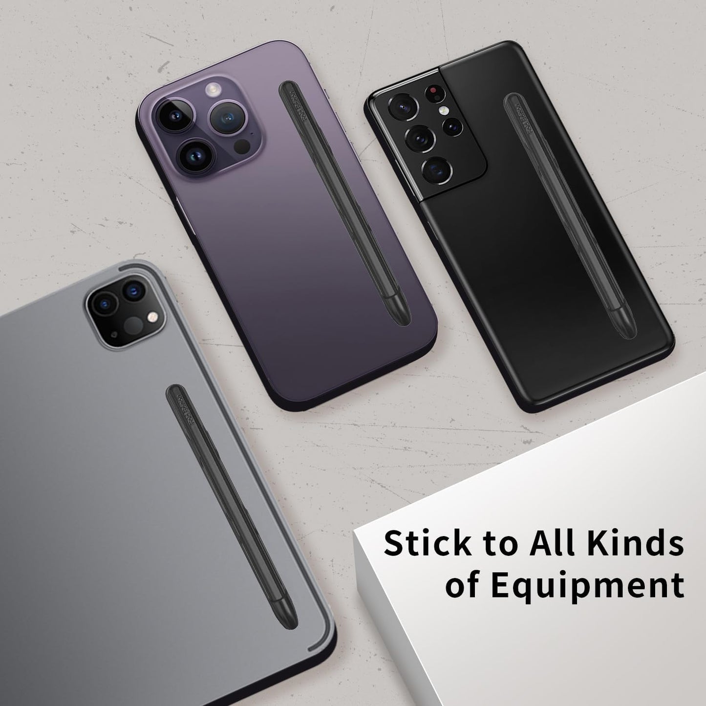 Stylus Pens with Pen Slot for Touch Screens, High Precision Capacitive Universal Stylus for iPad iPhone Tablets Samsung Galaxy All Touch Screen Devices (Silver-Long)