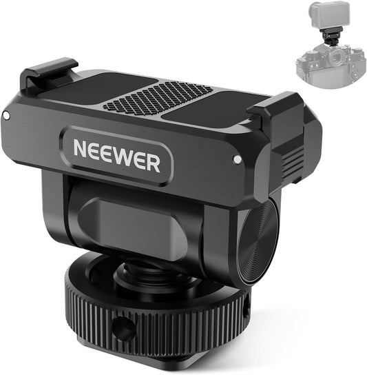 NEEWER Mount Adapter Compatible with DJI Osmo 360 / Action 5 Pro/4/3, Metal Magnetic Quick Release Action Camera Adapter Mount with 160° Tilt, Cold Shoe, 1/4" Thread, AC012