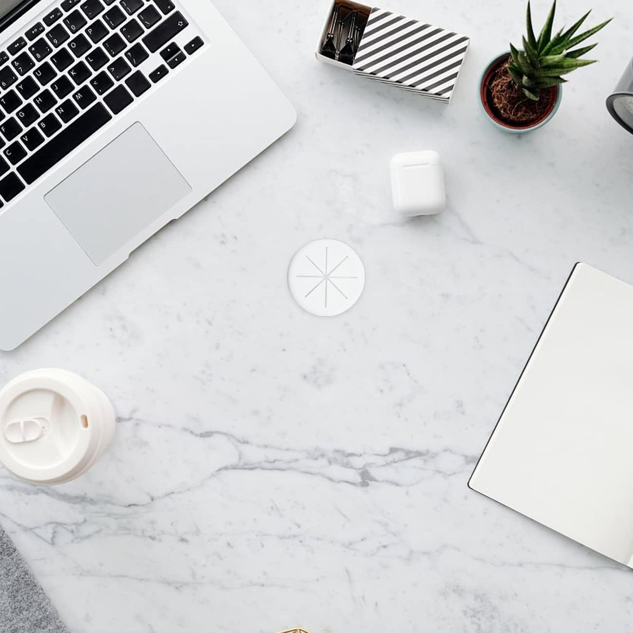 Aifeier ET 2 Inch (50mm) Flexible Desk Grommets Wire Cord Hole Cover Cable Organizer for Desktop Equipment Wiring Management and Protection