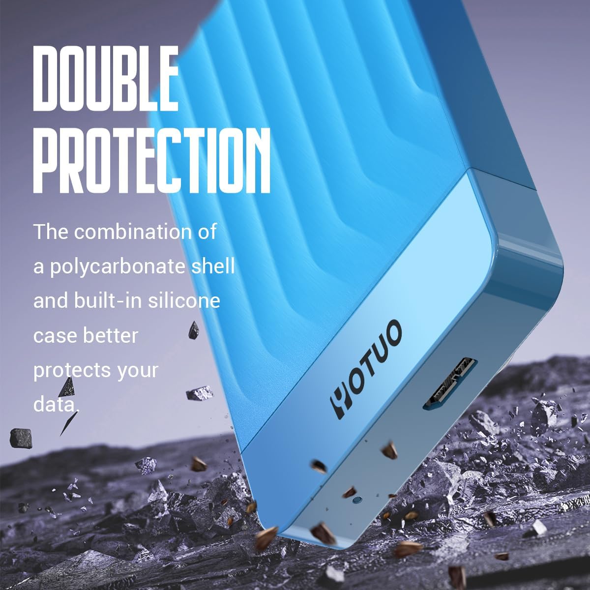 Portable External Hard Drive Storage Expansion Mobile HDD USB 3.0 for PC, Mac, Desktop, Laptop, PS4, PS5, Xbox One X/S, Xbox 360, Xbox Series X/S, Office & Game (Blue, 1TB)
