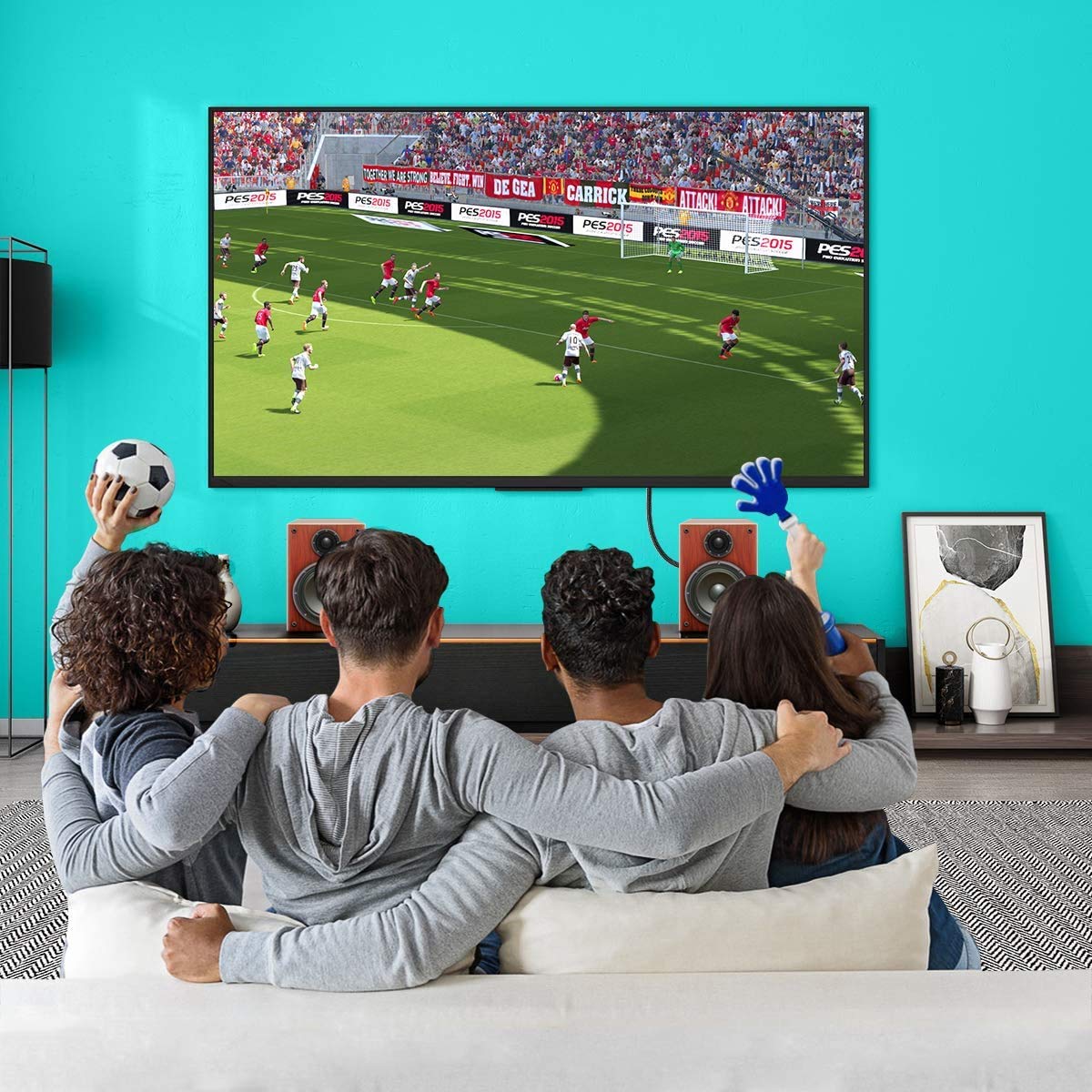 EMK 90 Degree Toslink Optical Cable 360 Degree Free-Rotating Plug Fiber Optic Cable S/PDIF Toslink Male to Male for Home Theater, Sound Bar, TV, PS4, Xbox,Grey (30ft/10m)