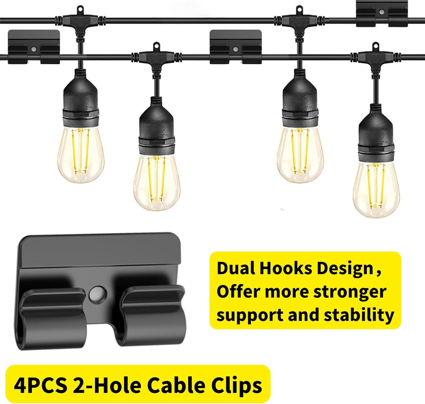 [313Pcs] Cable Management Kit, 67 Adhesive Cable Clips, Topavatop Desk Cord Organizer, 22 Reusable Cable Strap, 4 Cable Sleeve Split, 200 Nylon Cable Zip Ties with 20 Mounts for TV Office Home, Black