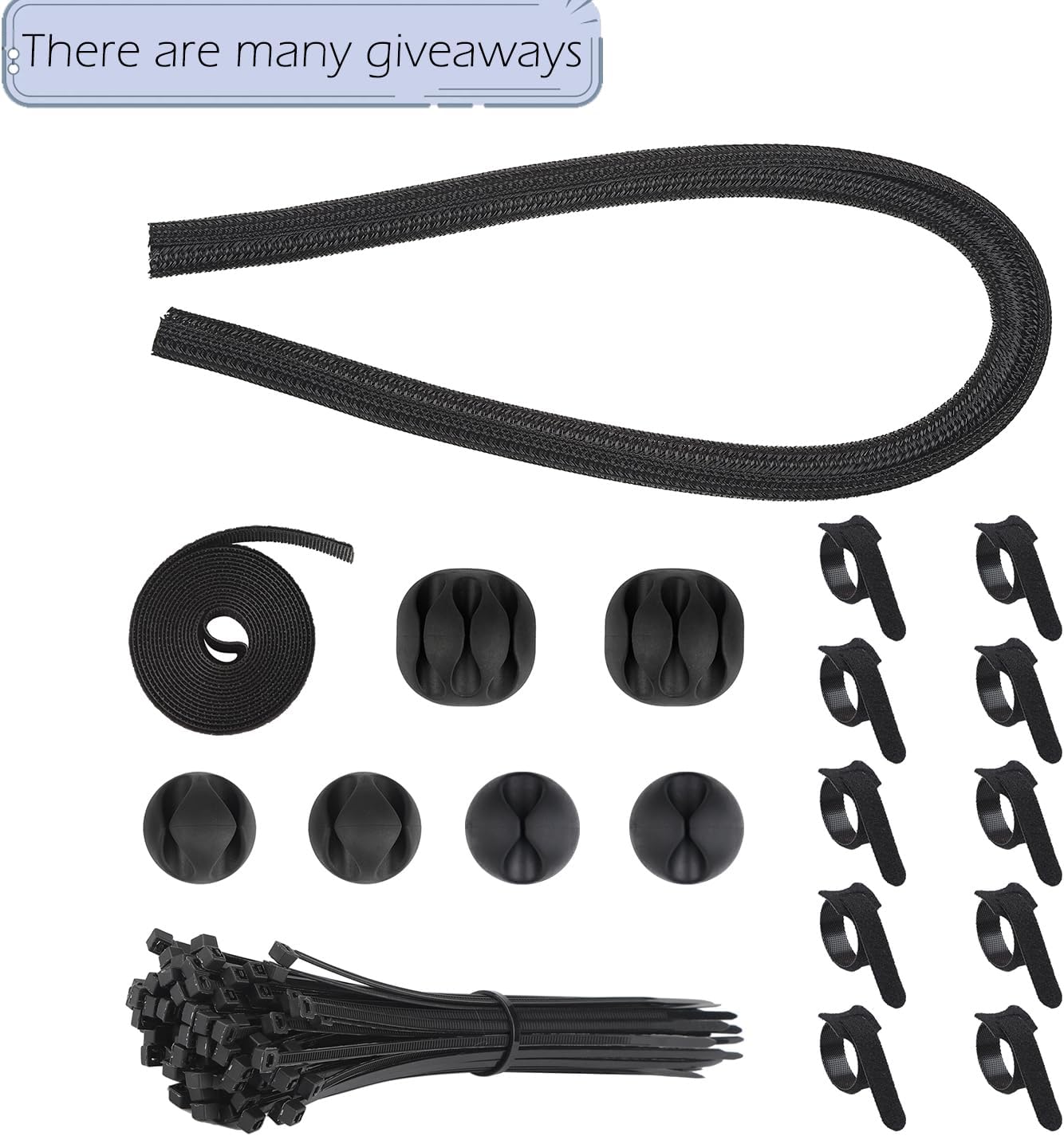 Cable Management Box Large Cable Organizer Box for Power Strips, Surge Protectors, Chargers, Adapters, TV Computer Wires Cable Hider Organizer Box with Cable Ties，Wire Ties - Green