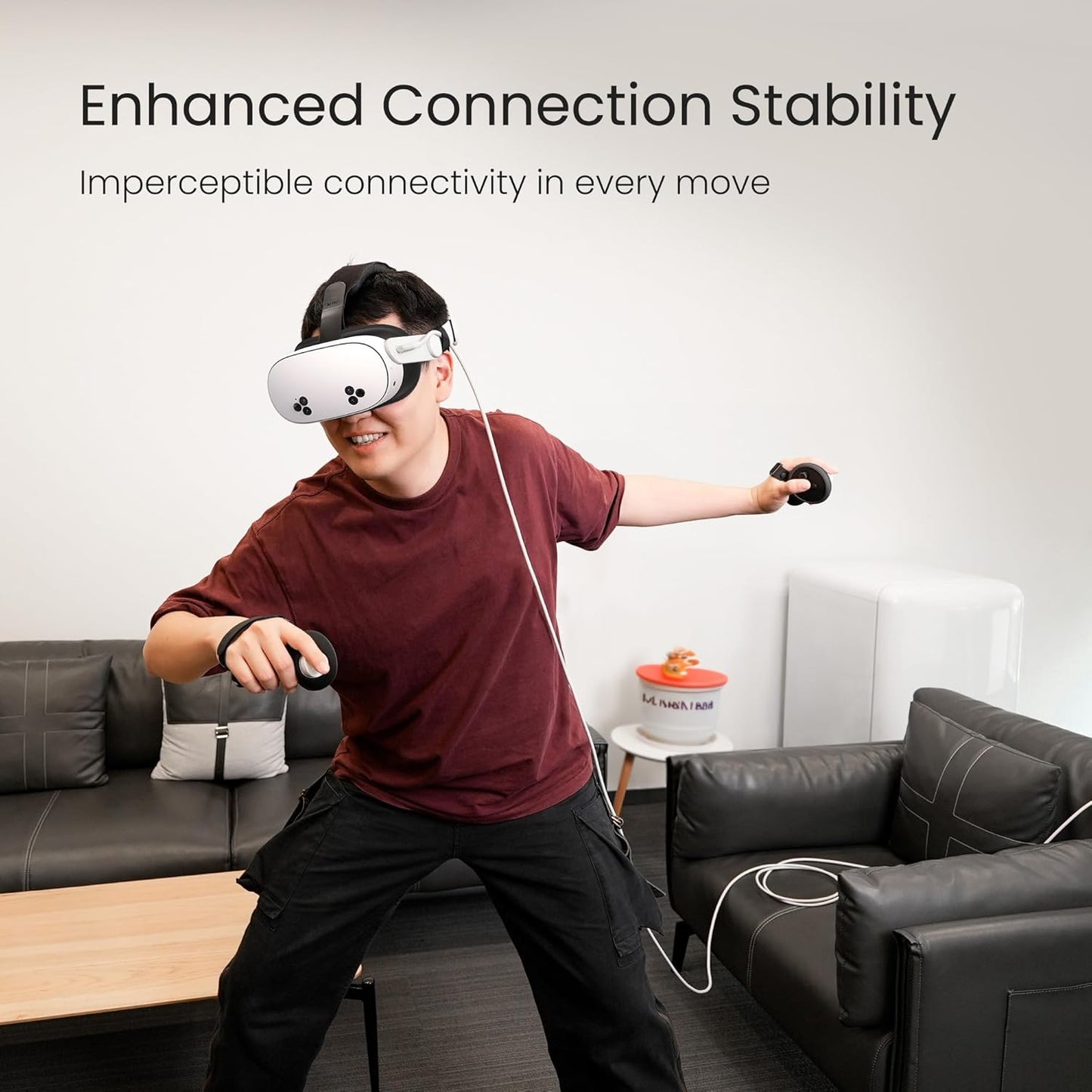 KIWI design 16FT Link Cable Compatible with Oculus/Meta Quest 3S Accessories, and Quest 3/2/Pro/Pico 4, USB 3.0 to USB C Link Cable with 5Gbps Super Speed