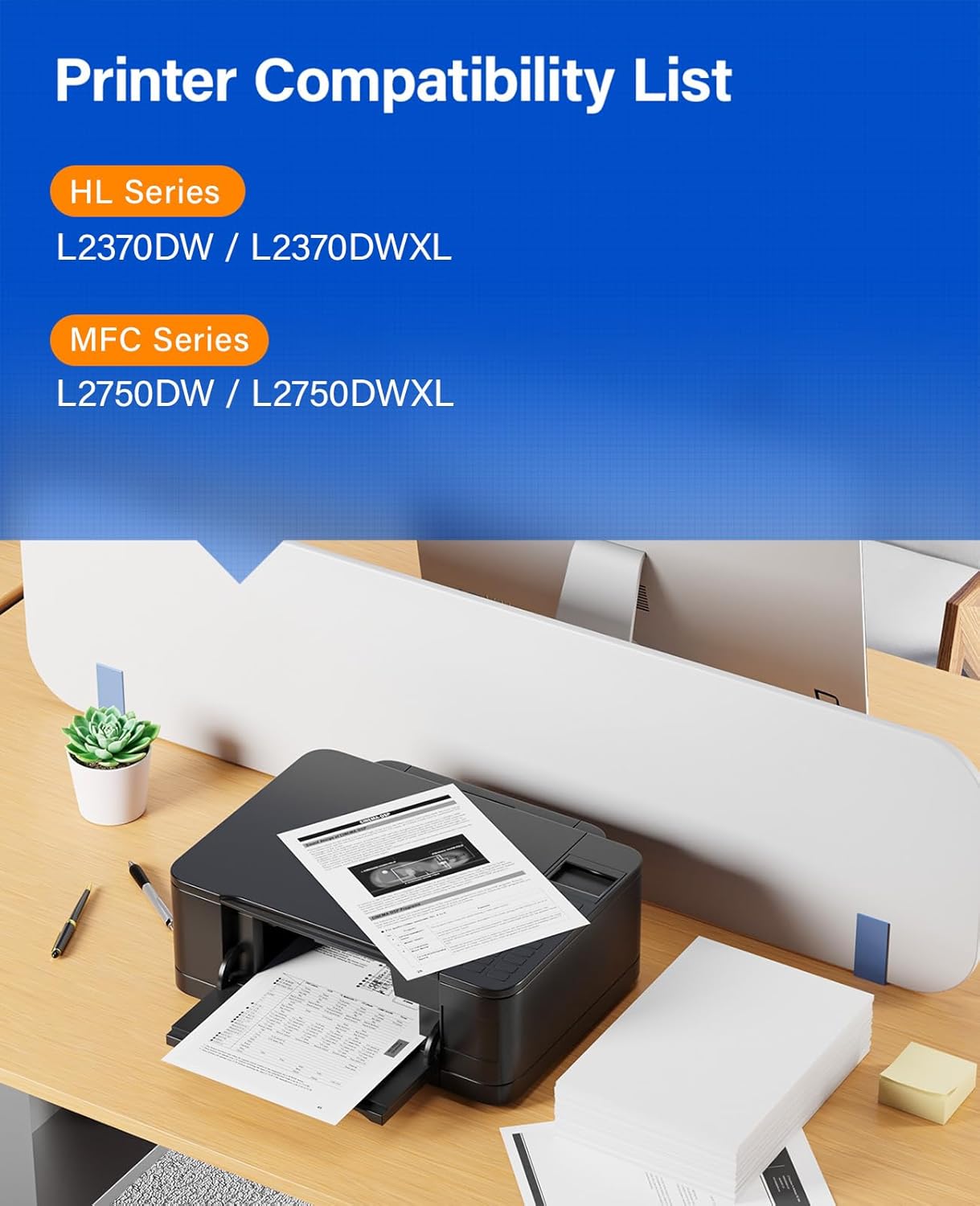 TN770 Black Toner Cartridge High Yield 2-Pack with chip Replacement for Brother TN-770 TN770 770 Toner Compatible with Brother HL-L2370DW HL-L2370DWXL MFC-L2750DW MFC-L2750DWXL Printer Ink All-in-One