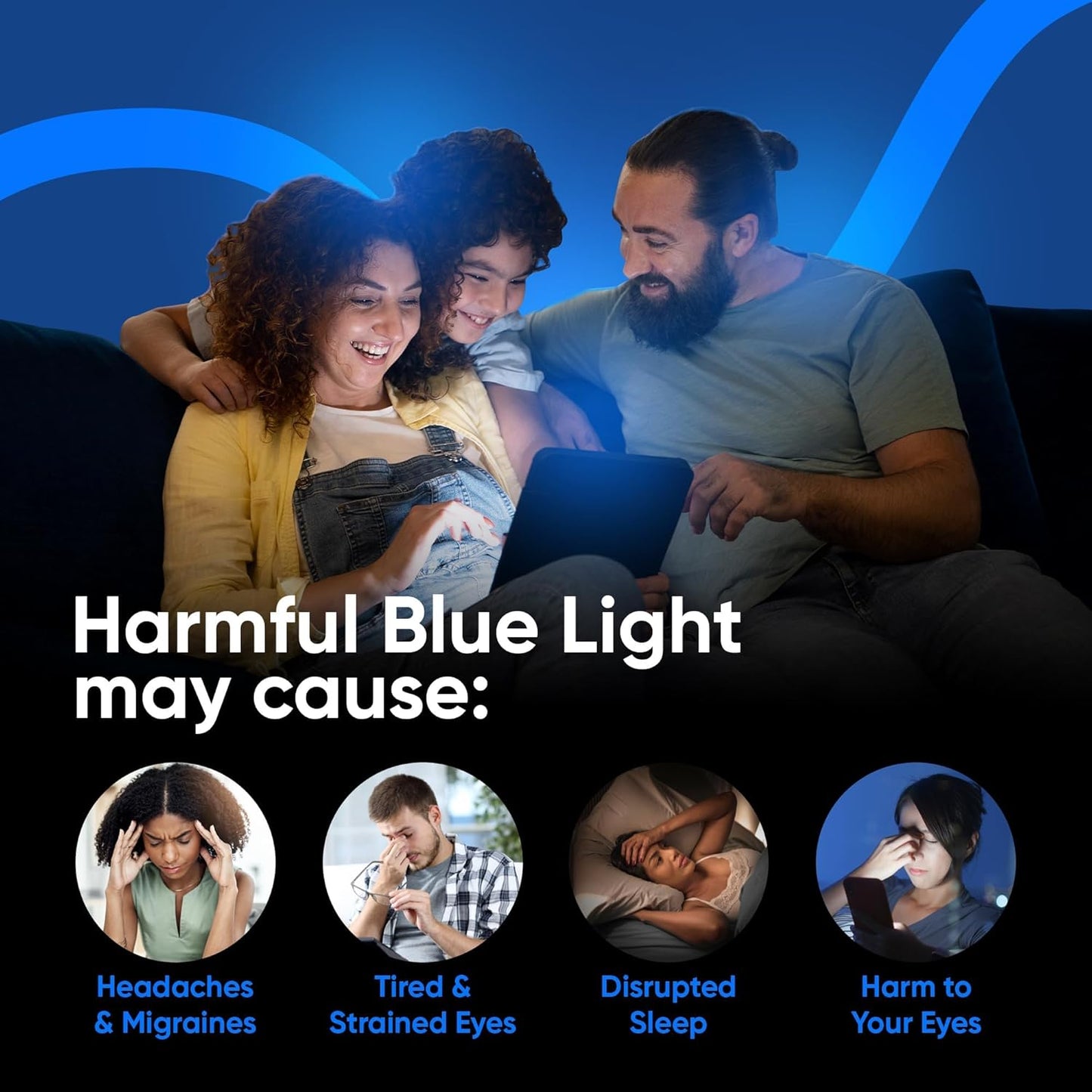 Ocushield Screen Protector for iPhone 17 Air – Blue Light Tempered Glass, Blue Light Filter, 95% Transparency, Bubble-Free Install, Scratch-Resistant, Case Friendly