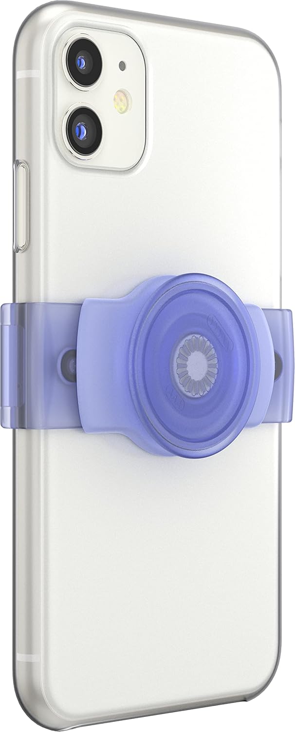 PopSockets Phone Grip Slide for Phones and Cases, Sliding Phone Grip with Expanding Kickstand - Deep Periwinkle