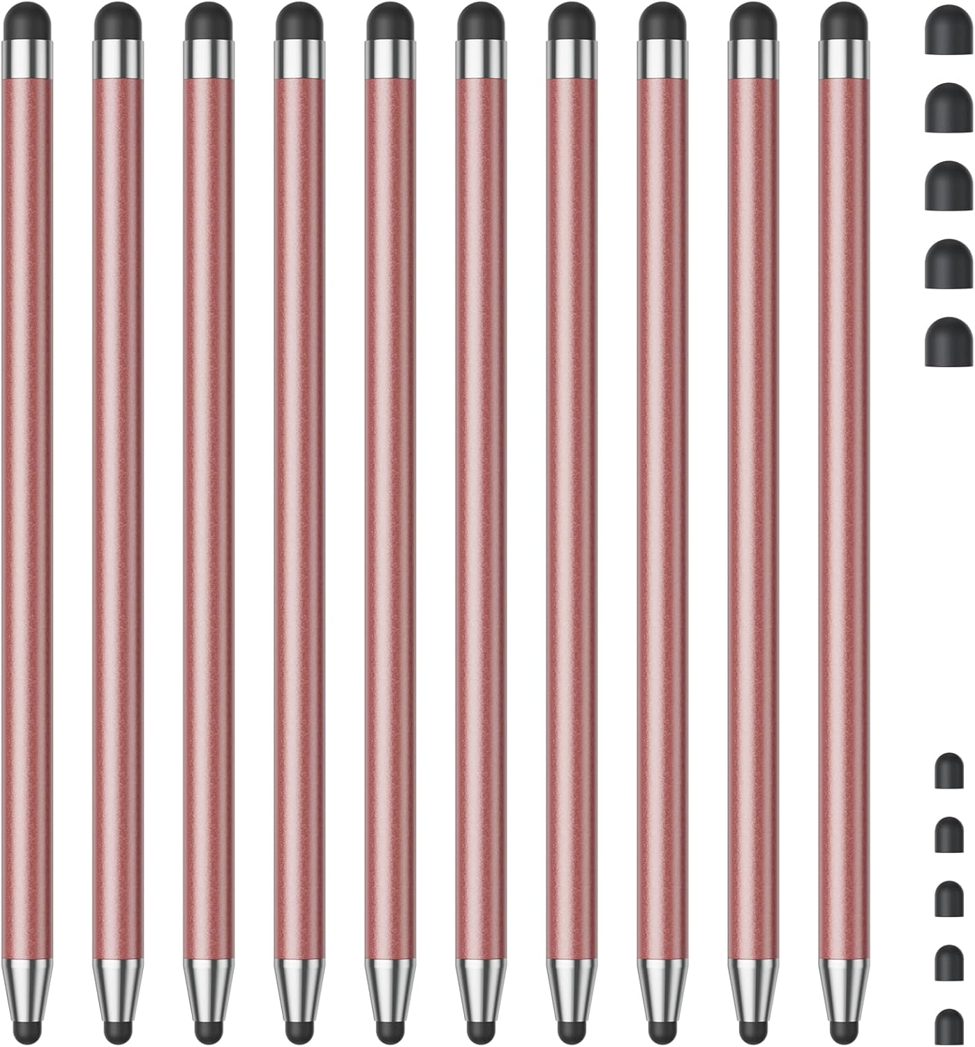 Stylus (10Pcs), Stylus Pen for Touchscreen, High Precision and Sensitivity Stylus Pen for Android Smartphone and Tablets, Compatible with Capacitive Touch Screen (Watermelon red)