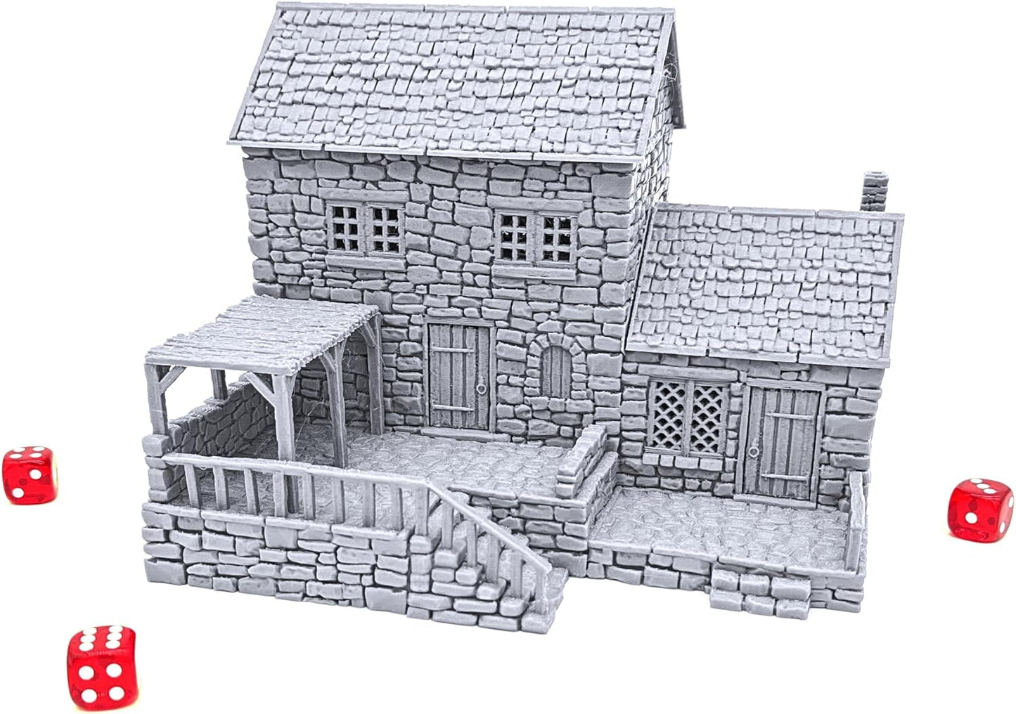 Stonestreet Baker by Printable Scenery, 3D Printed Tabletop RPG Scenery and Wargame Terrain 28mm Miniatures