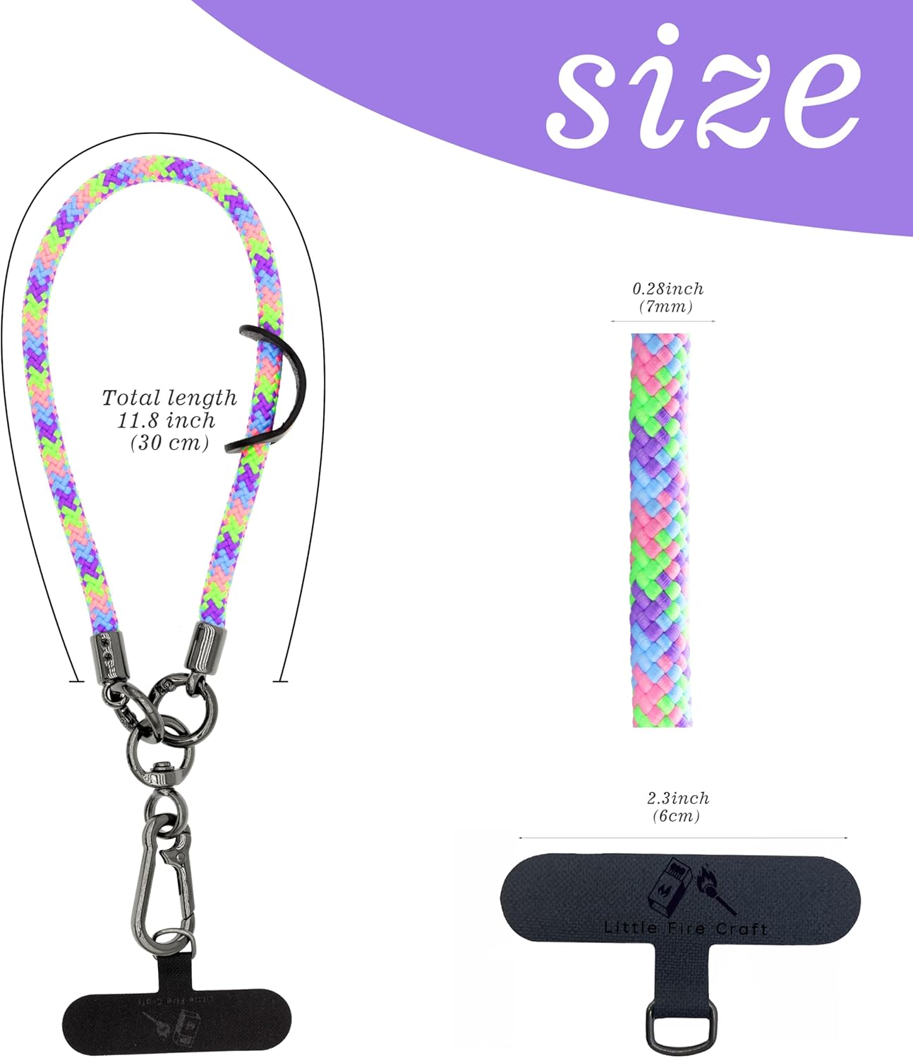 Cell Phone Wrist Strap Phone Lanyard Wrist Phone Wristlet Lanyard Hand Wristlet Strap (Bubblegum Color)