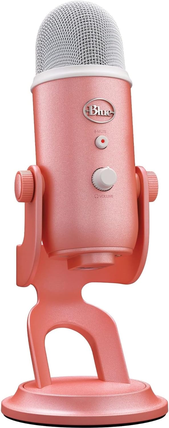 Logitech for Creators Blue Microphones Yeti USB Microphone (Pink Dawn) Aurora Collection