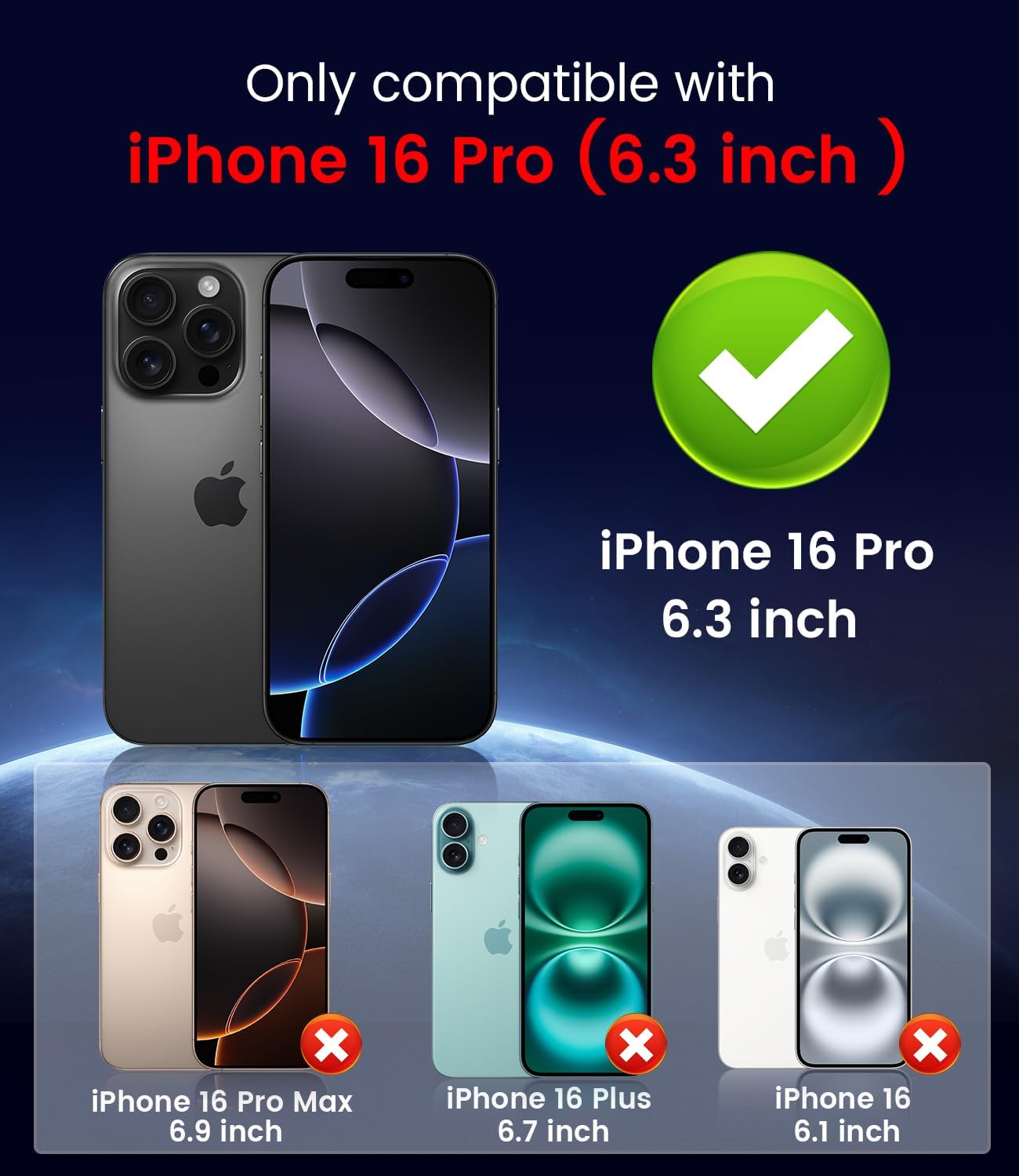 Magnetic for iPhone 16 Pro Case [Compatible with MagSafe][Built-in Camera Lens Protector] Slim Soft Silicone Bumper Shockproof Metallic Luster Phone Case (Gold)