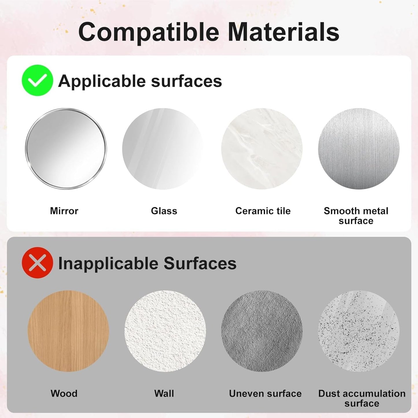 2PCS Silicone Suction Phone Case Mount, Non Slip Suction Cup, Hands-Free Phone Accessories Holder for Selfies and Videos, Silicone Adhesive Stand Sticky for Cell Phone Dark Blue