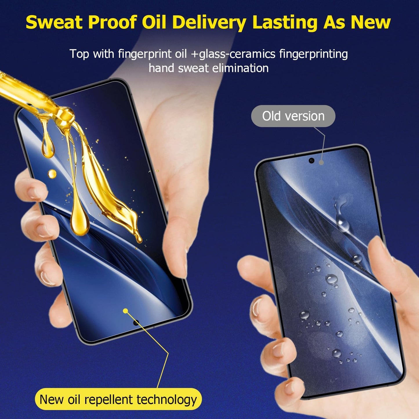 [4Pack] Screen Protector For Galaxy S24 Plus/S24+ Galaxy S25 Plus/Galaxy S25+[Tempered Glass] [Japan Glass with 9H Hardness]Fingerprint unlock with installation frame HD clear Screen Protector