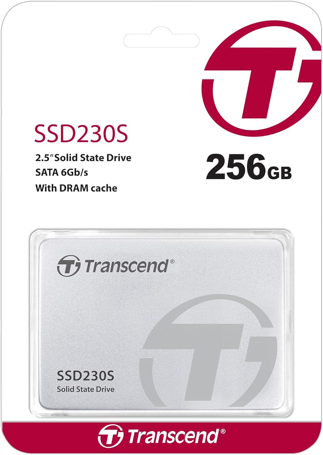 Transcend 256GB SATA III 6Gb/s SSD230S 2.5” Solid State Drive TS256GSSD230S,Silver