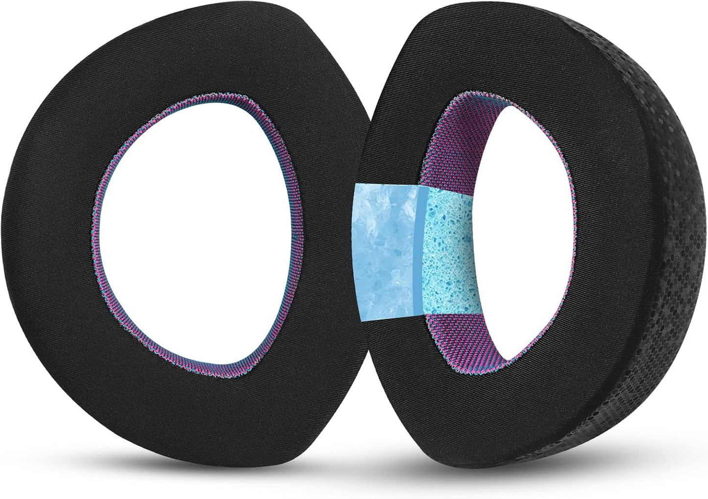 Magic Ice Gel Replacement Earpads for SENNHEISER HD700 - Black/Purple Comfort and Durability