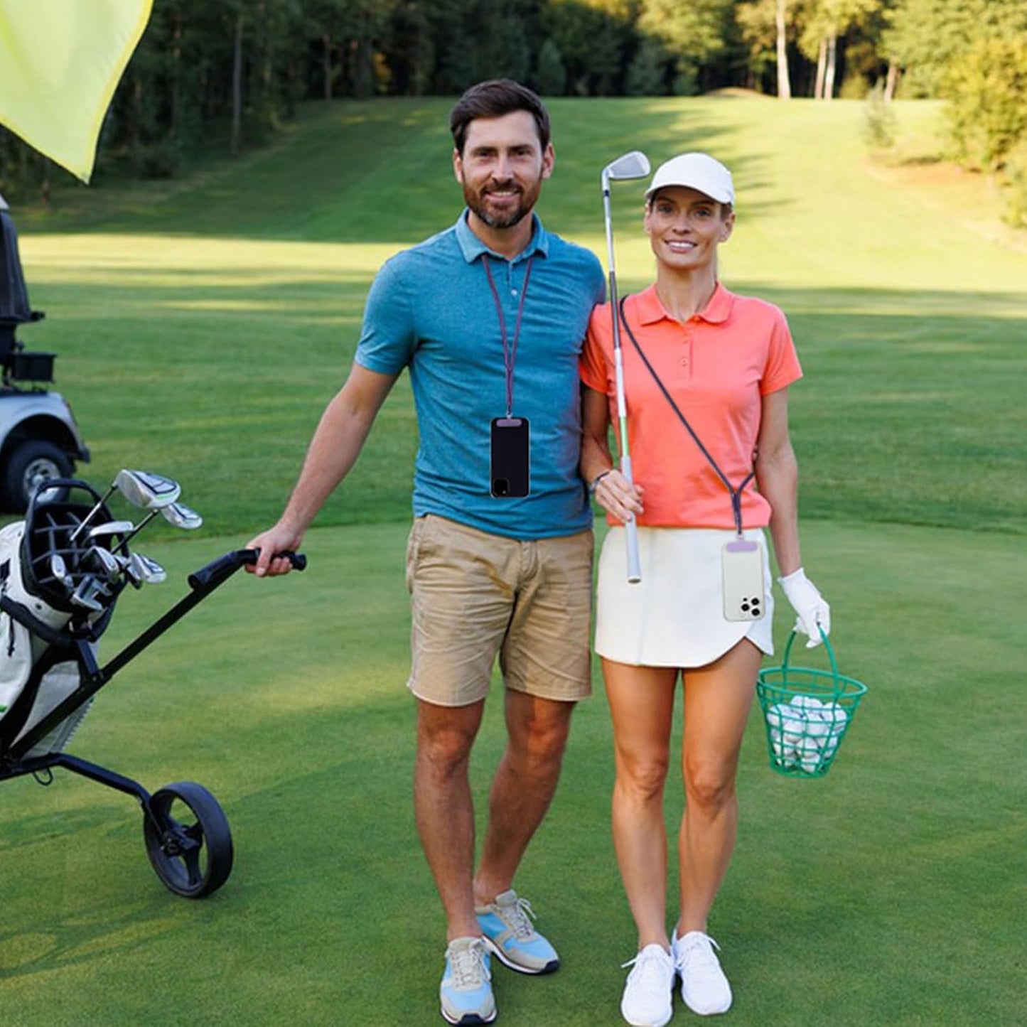 3 Pack Phone Lanyard,1×Phone crossbody strap,1×Phone Neck Strap,1×Wrist Strap,3×Tether Tabs,Universal Cell Phone Multifuctional Patch Polyester Lanyards(Purple)