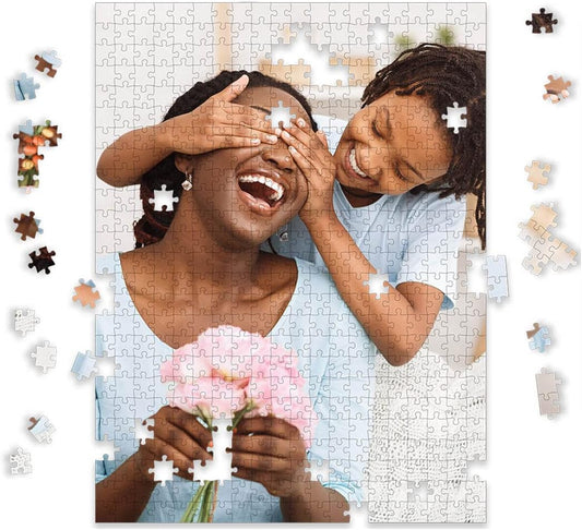 Photo Personalized Puzzle for Mother's Day - 500 Piece - I See Me! (Vertical/Portrait)
