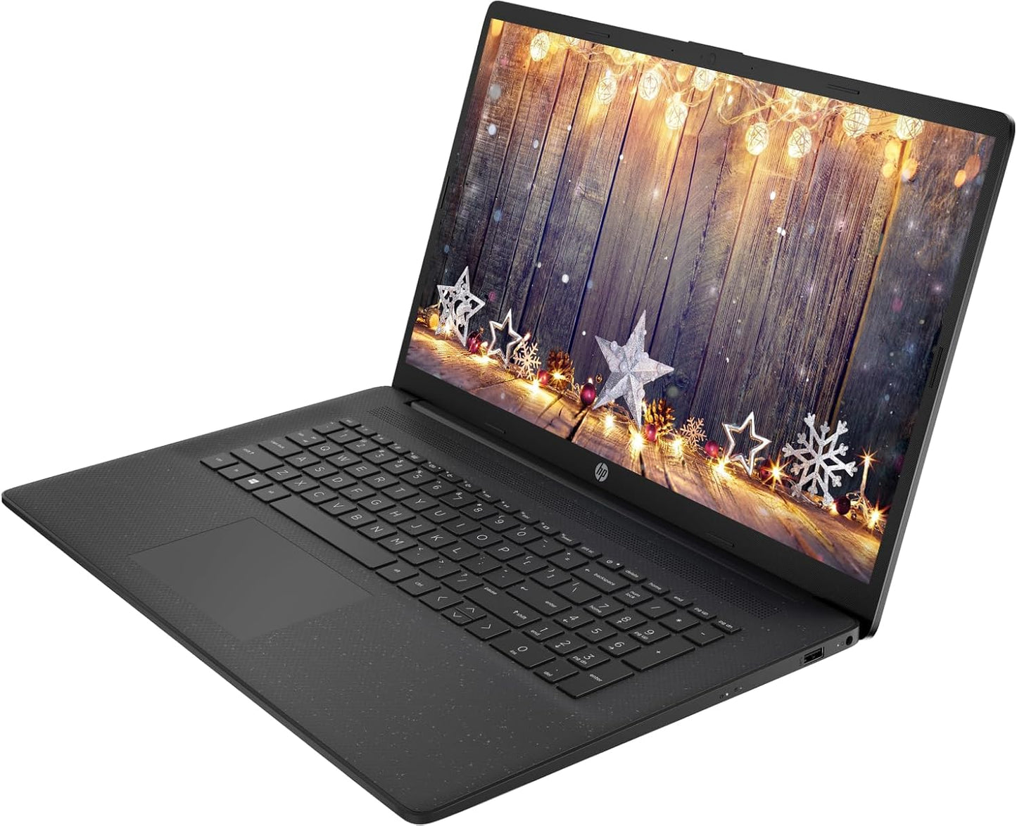 HP 17.3" Business Laptop Computer, 10-Core Intel Core i5, Windows 11 Pro with Microsoft Office License Included, PLUSERA Earphones (Jet Black, 16GB RAM | 1.2TB Storage)