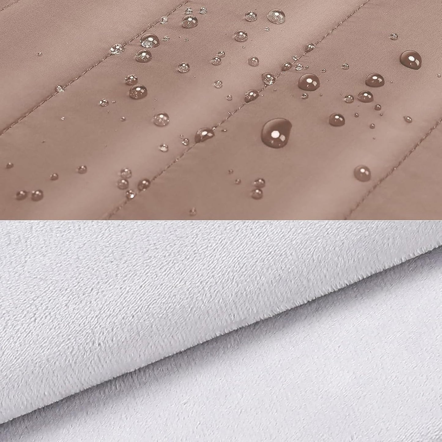 MOSISO 13.3 inch Laptop Case, 13-13.3 inch Puffy Laptop Sleeve Compatible with MacBook Air 13 13.6 M4 M3 M2 M1/Pro 13/Pro 14, HP Dell ASUS Lenovo,Polyester Horizontal Bag with Small Case, Brown