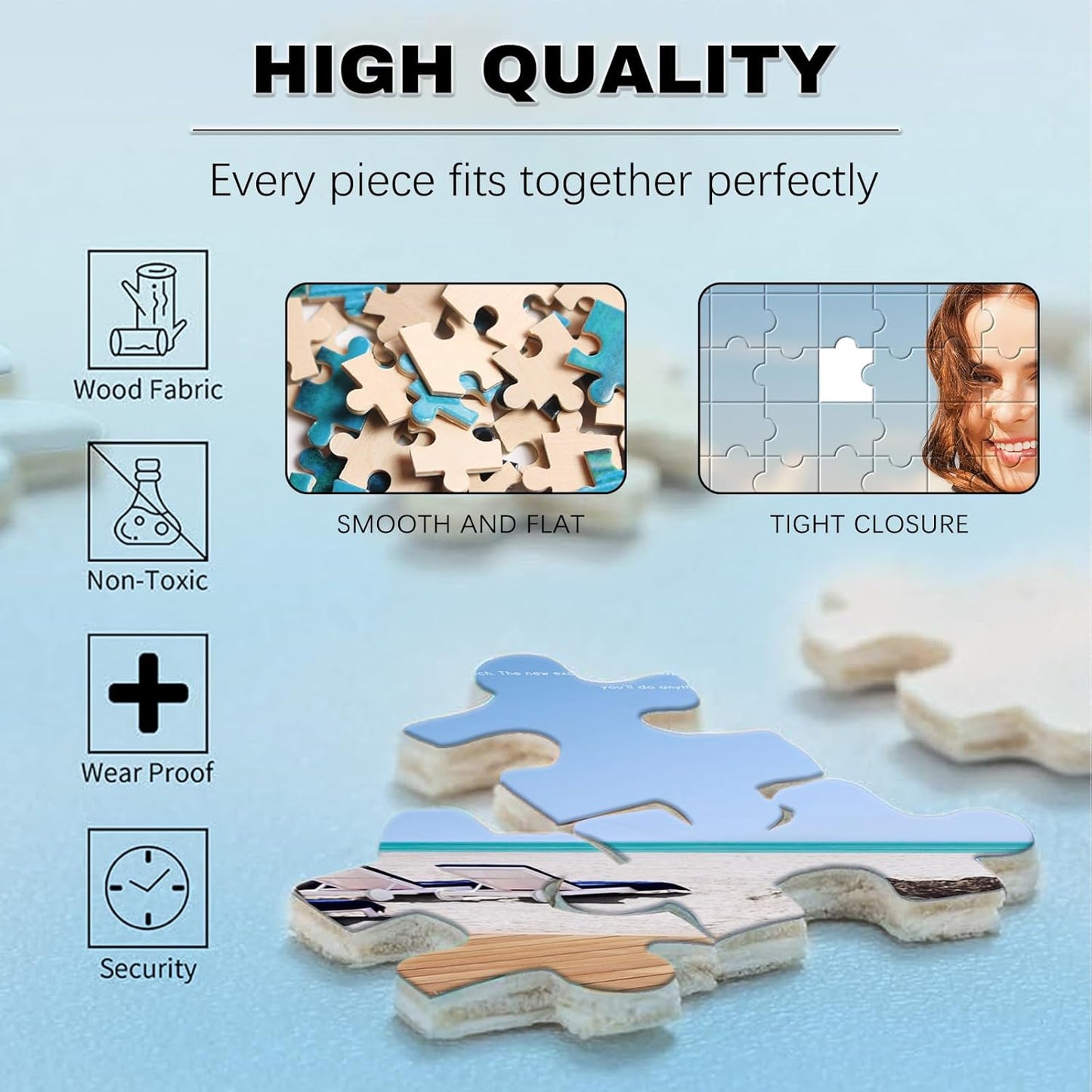 Personalized Puzzle for Photo - Custom 120/200/300/500/1000 Piece Jigsaw Puzzle for Adults & Couples & Family - Unique Gifts for Weddings, Anniversaries,Graduation- Create Your Own Puzzle with Photos