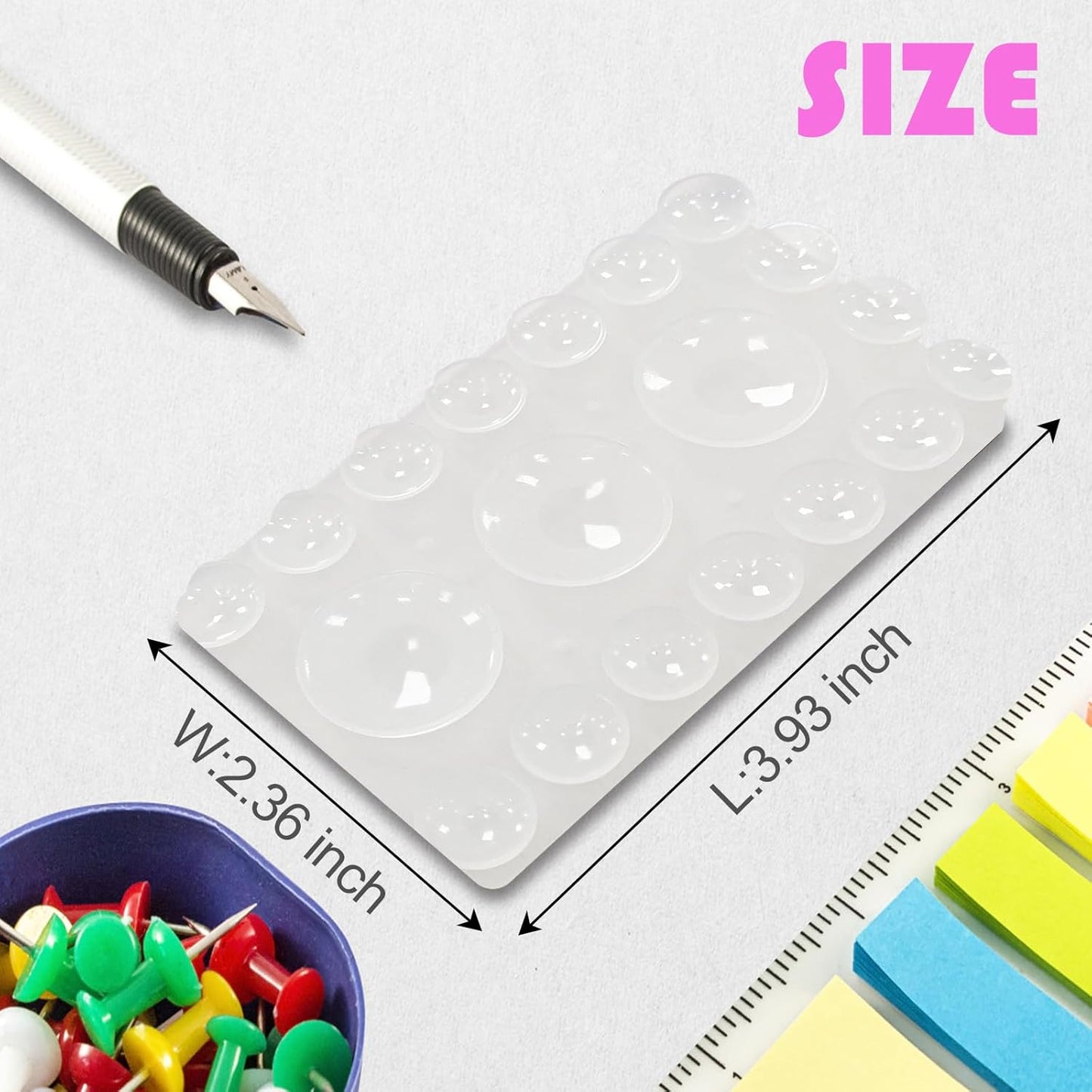 2024 Upgrade 2PCS Silicone Suction Cup Phone Case Adhesive Mount,Adhesive Grip, Sticky Suction Cup Phone Holder & Suction Phone case Holder TikTok & Selfies (Transparent, 3+16 Single Sided)