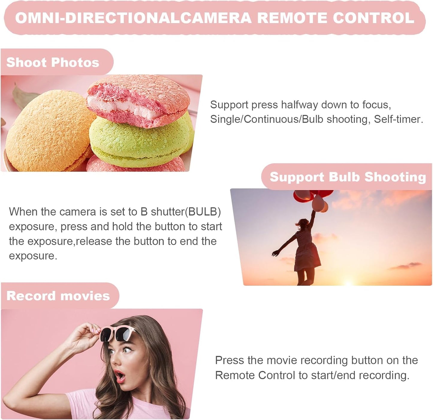 Remote Control for Fujifilm Camera,USB-C Rechargeable Wireless Shutter Release with OLED Screen for Fujifilm Fuji X100VI,X-T5,X-T4,X-T3,X-T50,X-T30II, X-T30,X-S20,X-S10,X-H2S,X-H2,X-E5 (White)