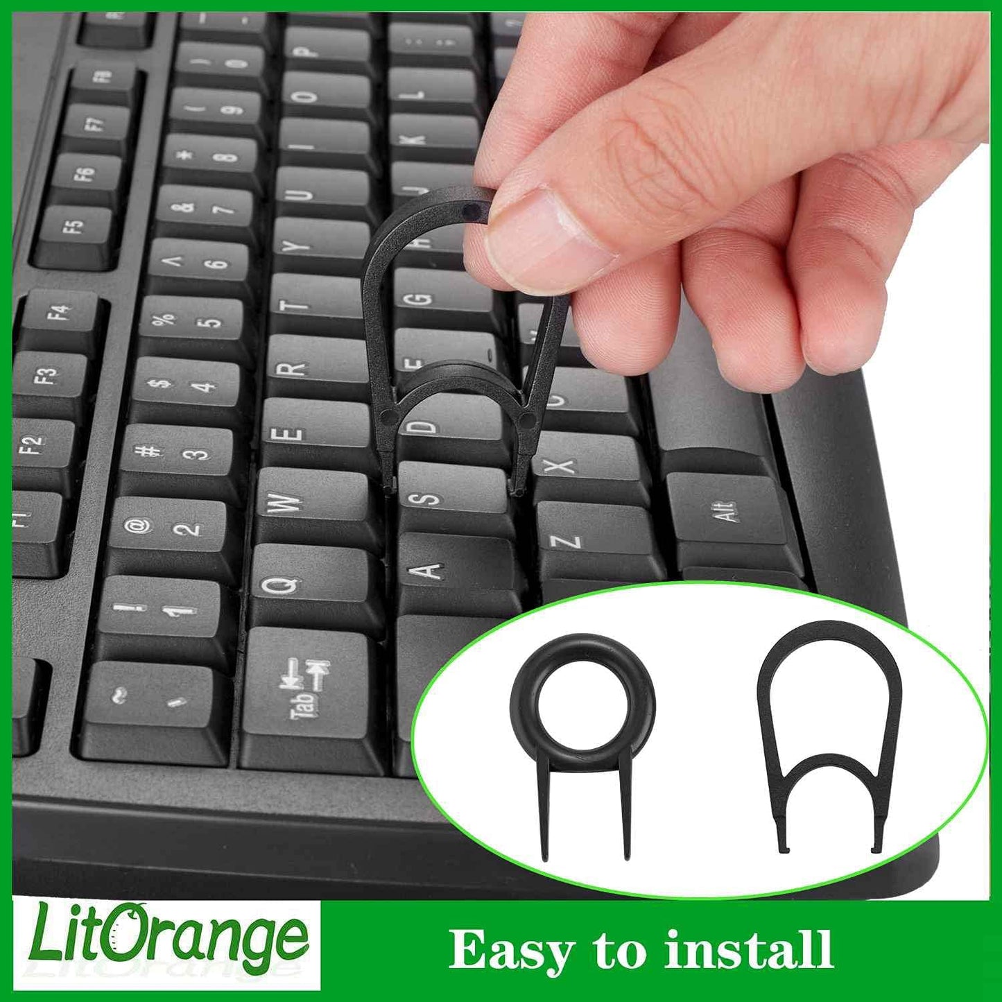 Silicone 500PCS 40A Clear Universal O-Ring Switch Dampeners Keycap Sealing Gasket Washer (Better Than Rubber) for Cherry MX Switch Keyboard and Mechanical Keyboard Keys Dampers