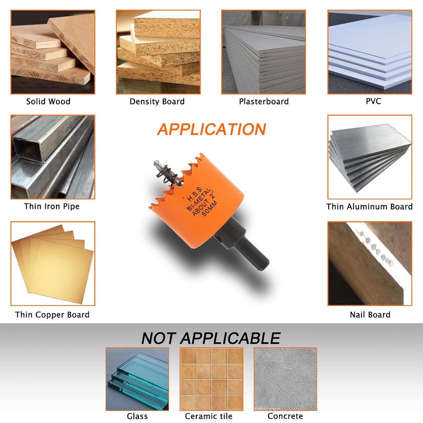 Desk Grommet 2 inch with Hole Saw, Desk Cord Hole Cover Grommet for Cables, 2 PCS, Brown