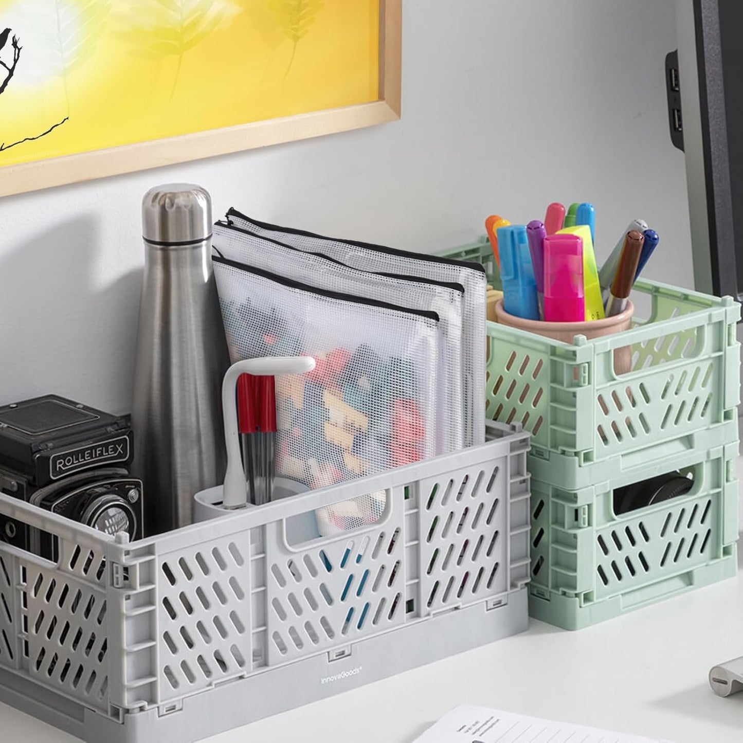 12pcs Mesh Zipper Pouch Bags, A5 Storage Bag for Organizing, File Bags for Office, Board Games and Home Supplies