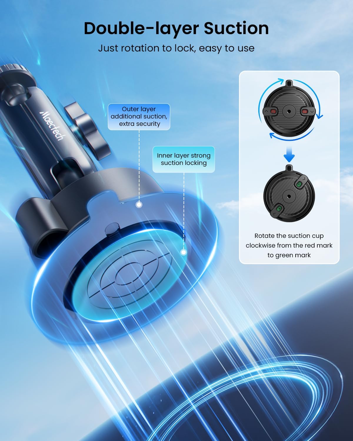 Suction Cup Mount for Car Camera Mounts for Go Pro Car Mount Windshield Mount Phone Holder for Insta 360 Accessories