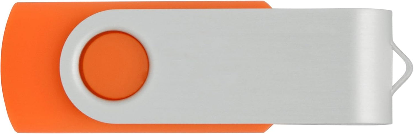 10 Pack 8GB USB Flash Drives USB 2.0 8GB USB Thumb Drive Pen Drive,Orange