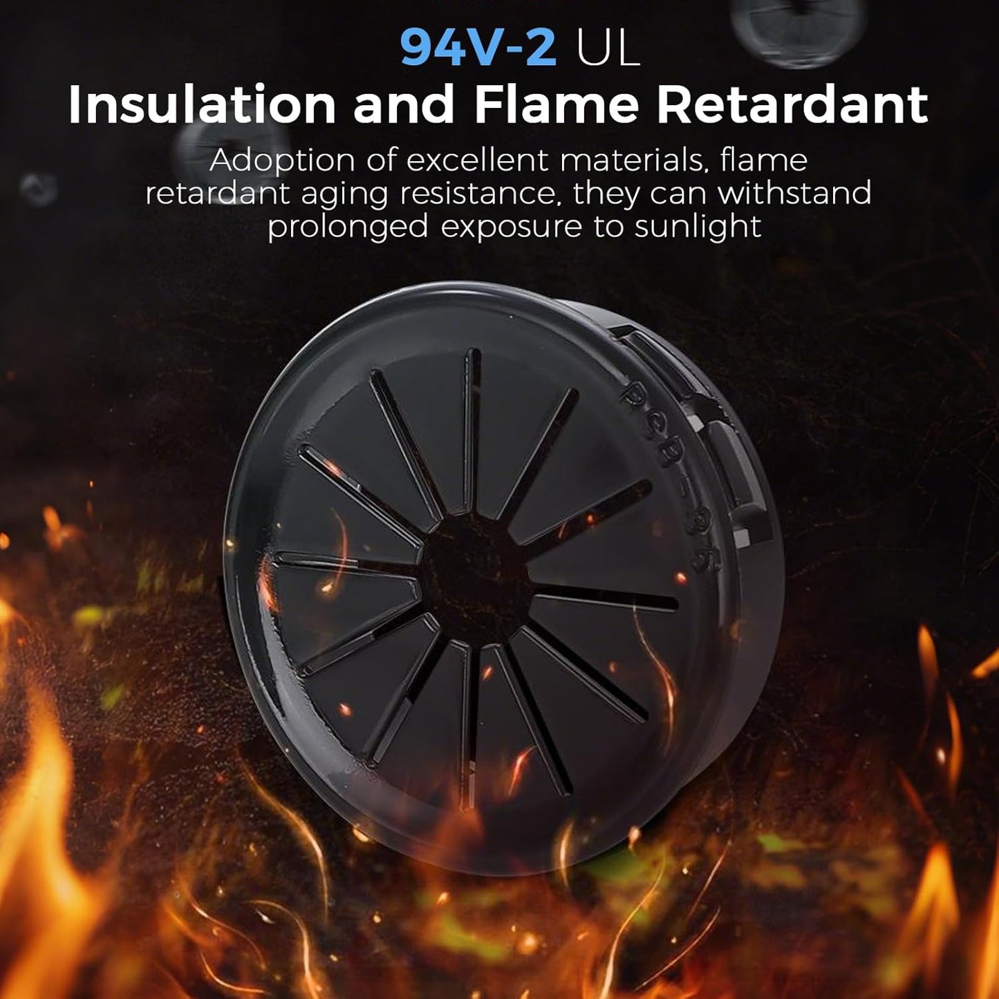 12 Pcs Cable Grommet, Snap Bushing 1-3/16" (30 mm) Mounting Diameter, Flexible Petal-Shaped Buckle Round Nylon Desk Grommet for Wires Through Countertop Cord Organizer and Protection, Black