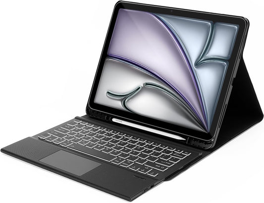 Sahara - Navigate Series Keyboard Case with Track Pad for iPad Air 13" (M2 2024/M3 2025), Black, (TB00418)