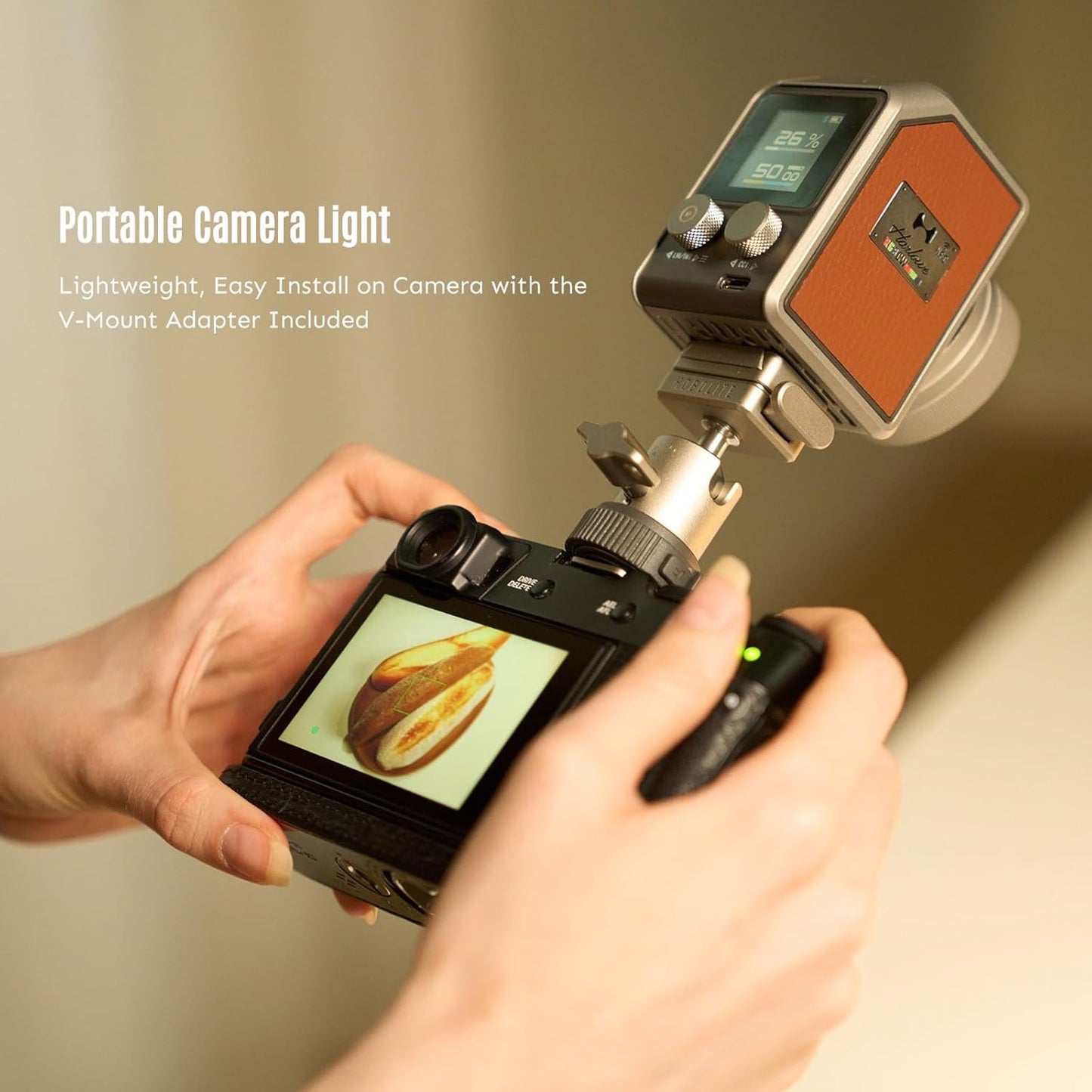 Harlowe Micro 8 Spectra Portable Led Light for Camera 8W RGBCW 1700K-10000K CRI/TLCI 96+ Small Camera Lighting Kit Mini Cube Fill Light for Photography and Video Recording Master Kit