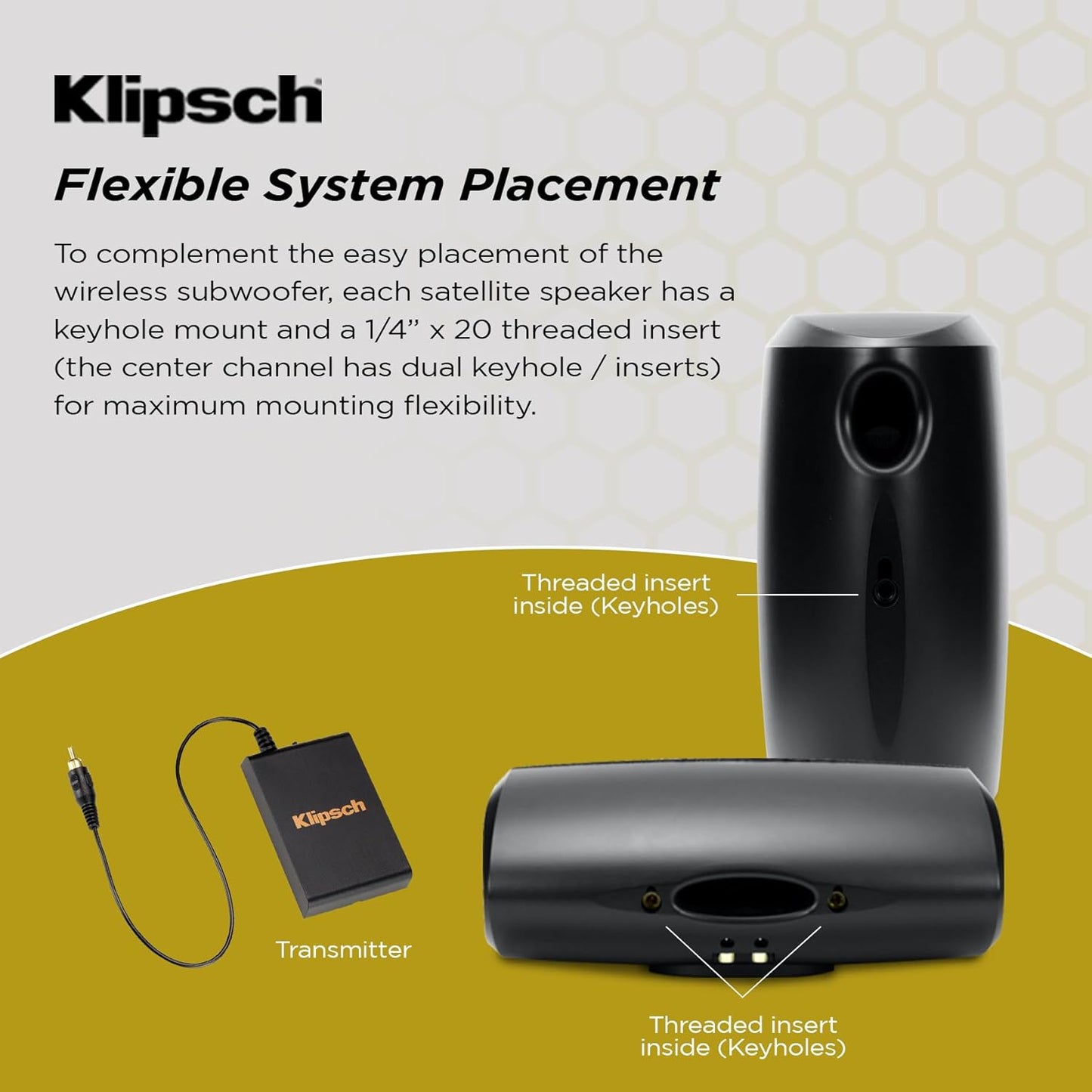 Klipsch Reference Theater Pack 5.1-Channel Speaker System + AVR-S770H 75W 7.2-Channel 8K Network AV Receiver with HEOS
