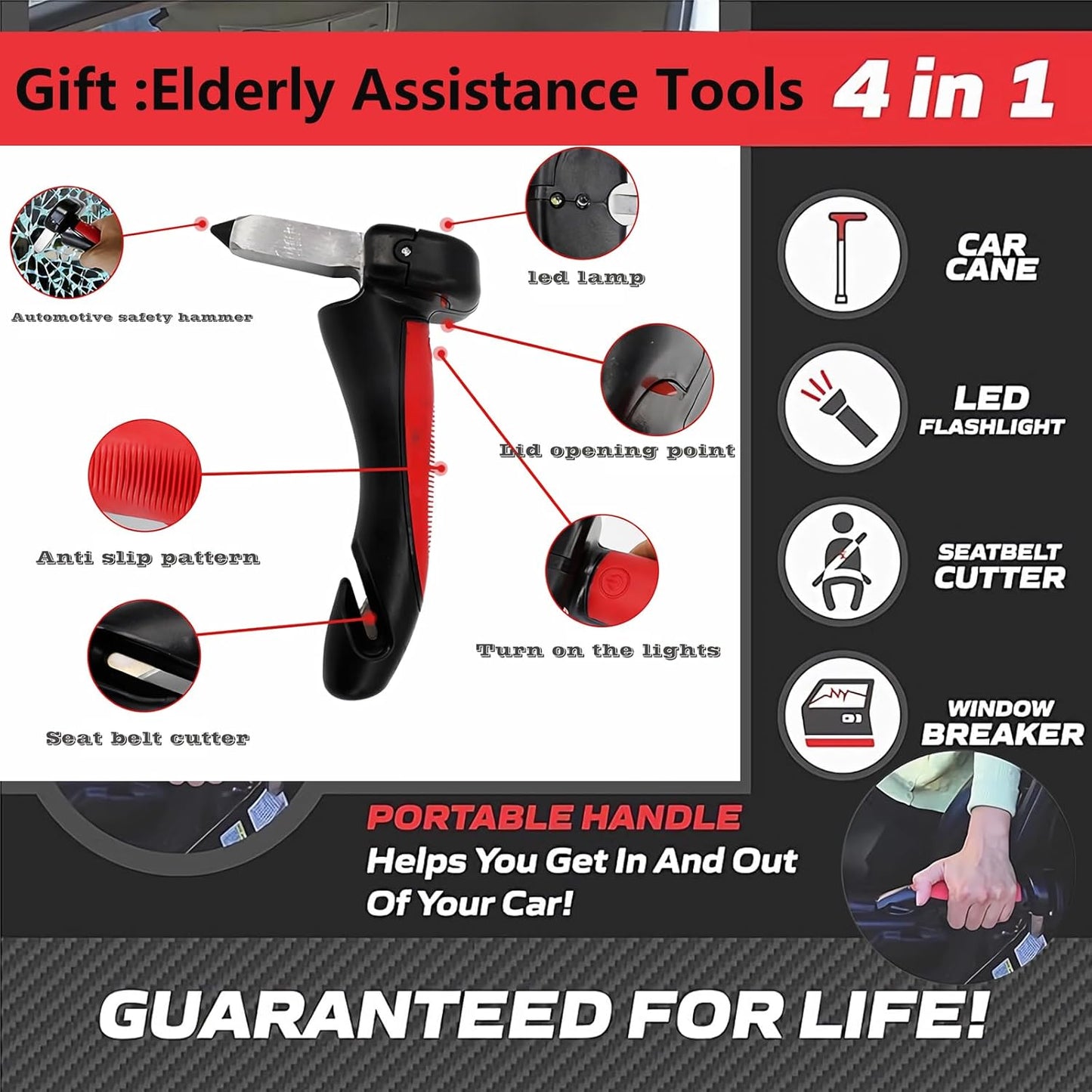 (White 360° Sofa Rotating Table) Auxiliary Standing Tray 360 Degree and Height Adjustable Rotating TV and Laptop Table, Ergonomic Auxiliary Safety Standing Handle