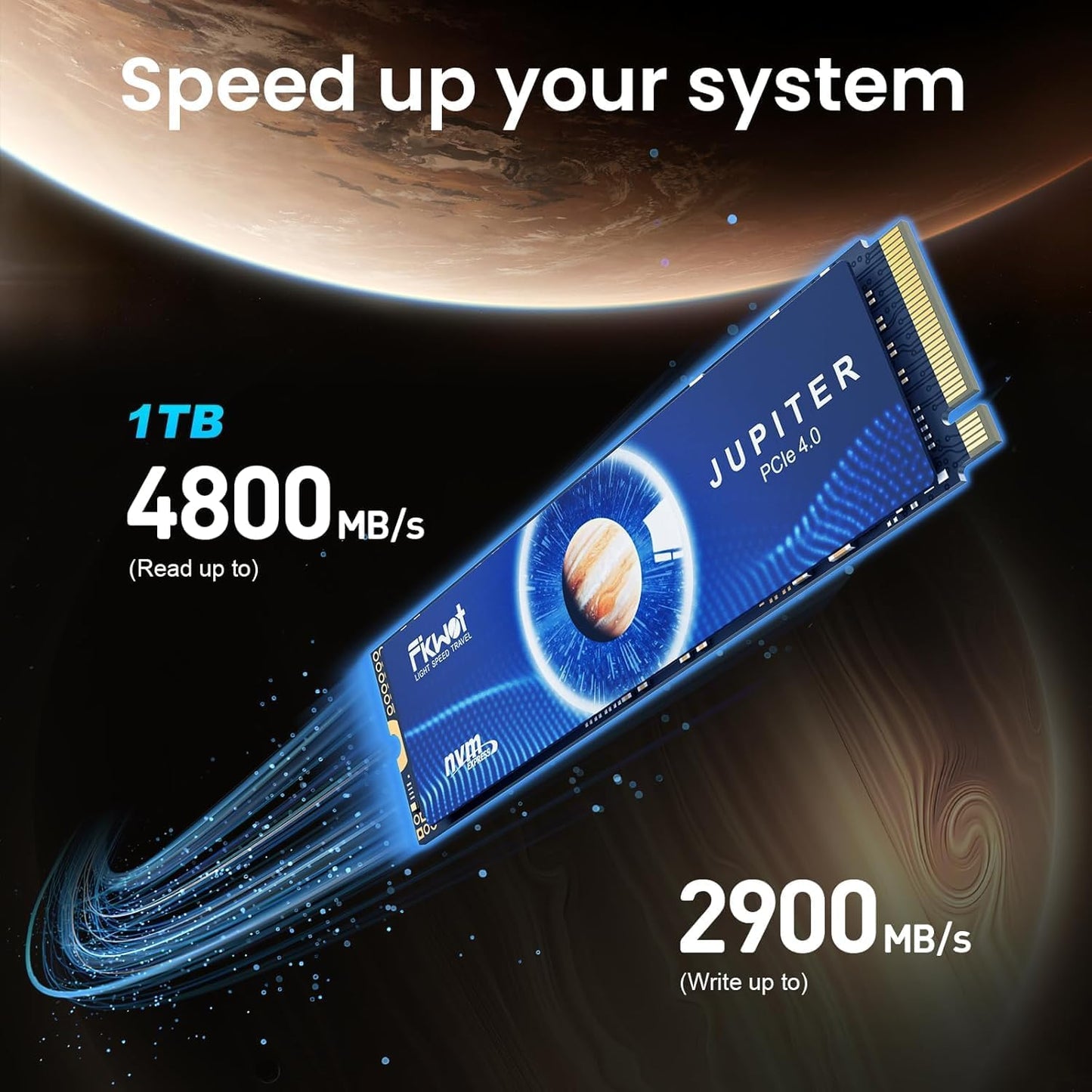 FX660 1TB M.2 SSD, PCIe Gen 4x4 Dynamic SLC Cache - Speeds up to 4800MB/s M.2 2280 NVMe Internal SSD, Upgrade Storage for PC Computer, Laptop and PS5