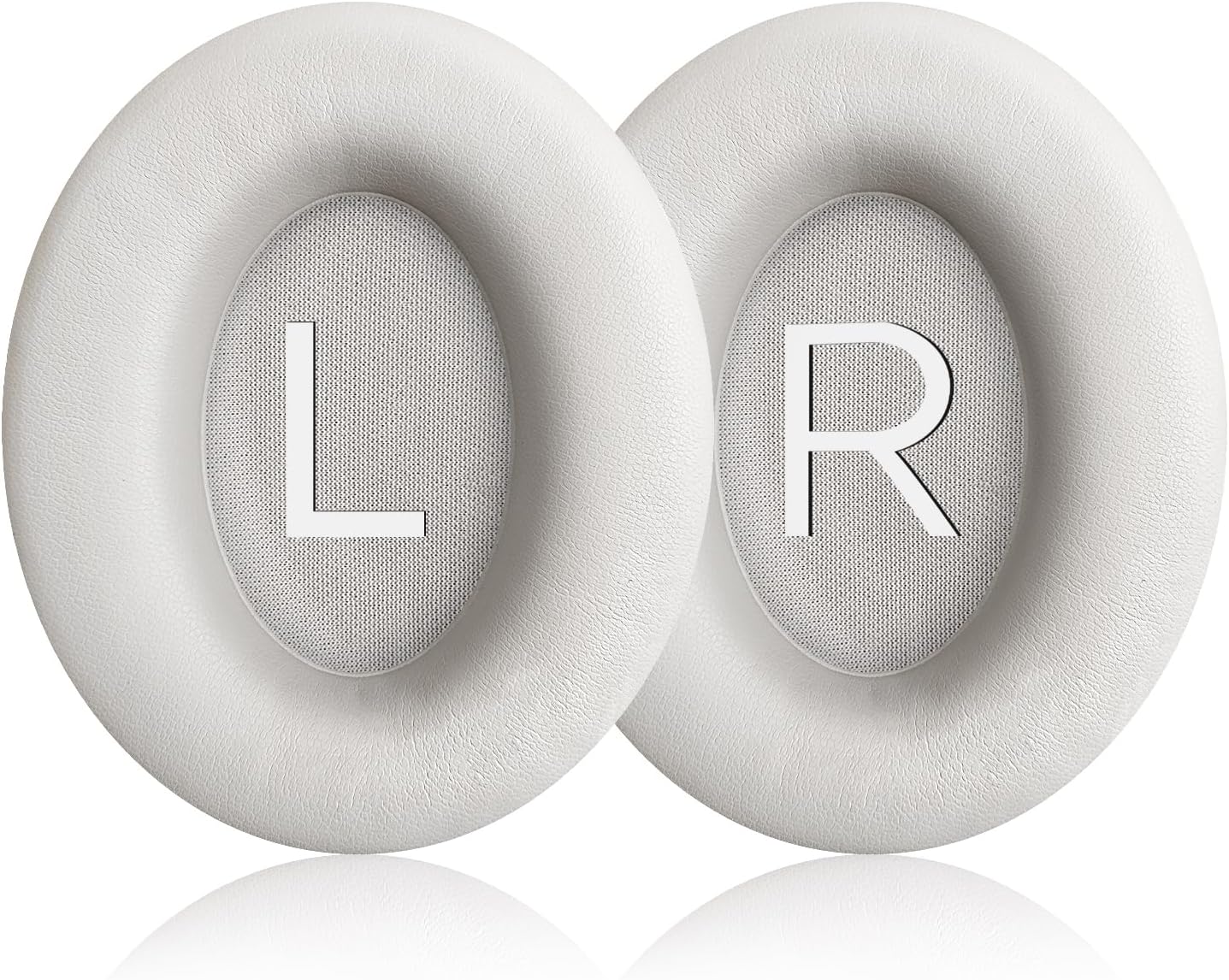 Replacement Ear Pads for Bose QuietComfort 45 (QC45)/QuietComfort SE (QC SE)/Quiet Comfort Headphones, Ear Cushions, Headset Earpads, Ear Cups Cover with Soft Protein Leather (White)