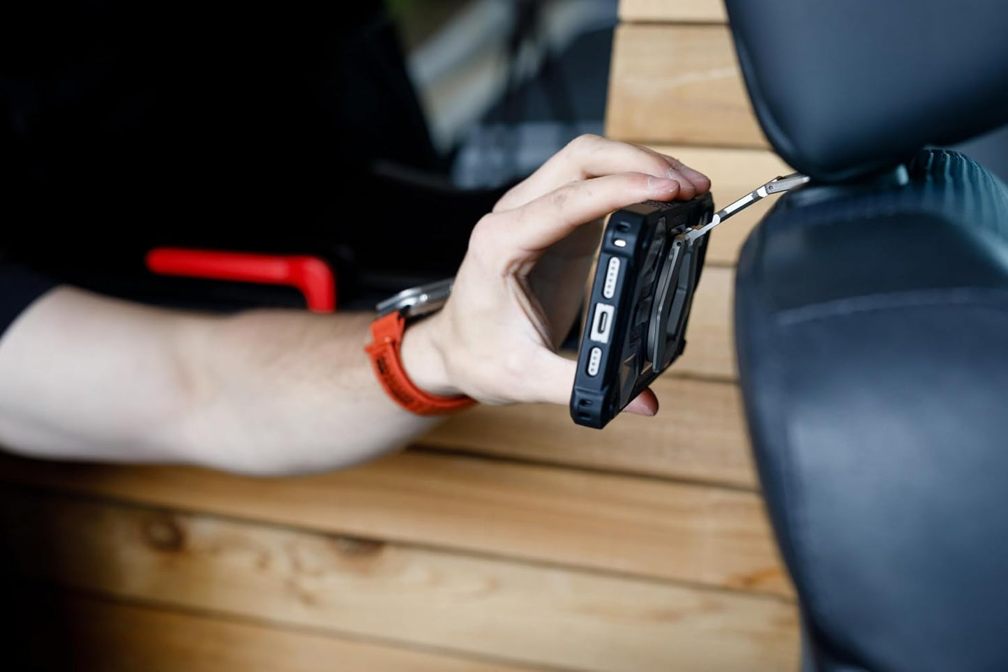 URBAN ARMOR GEAR UAG Magnetic Ring Stand Compatible with MagSafe Magnet, Removable Metal Finger Ring Grip 360 Rotation Adjustable Kickstand for iPhone 16/15, Galaxy S25, S24, Mallard/Bright Blue